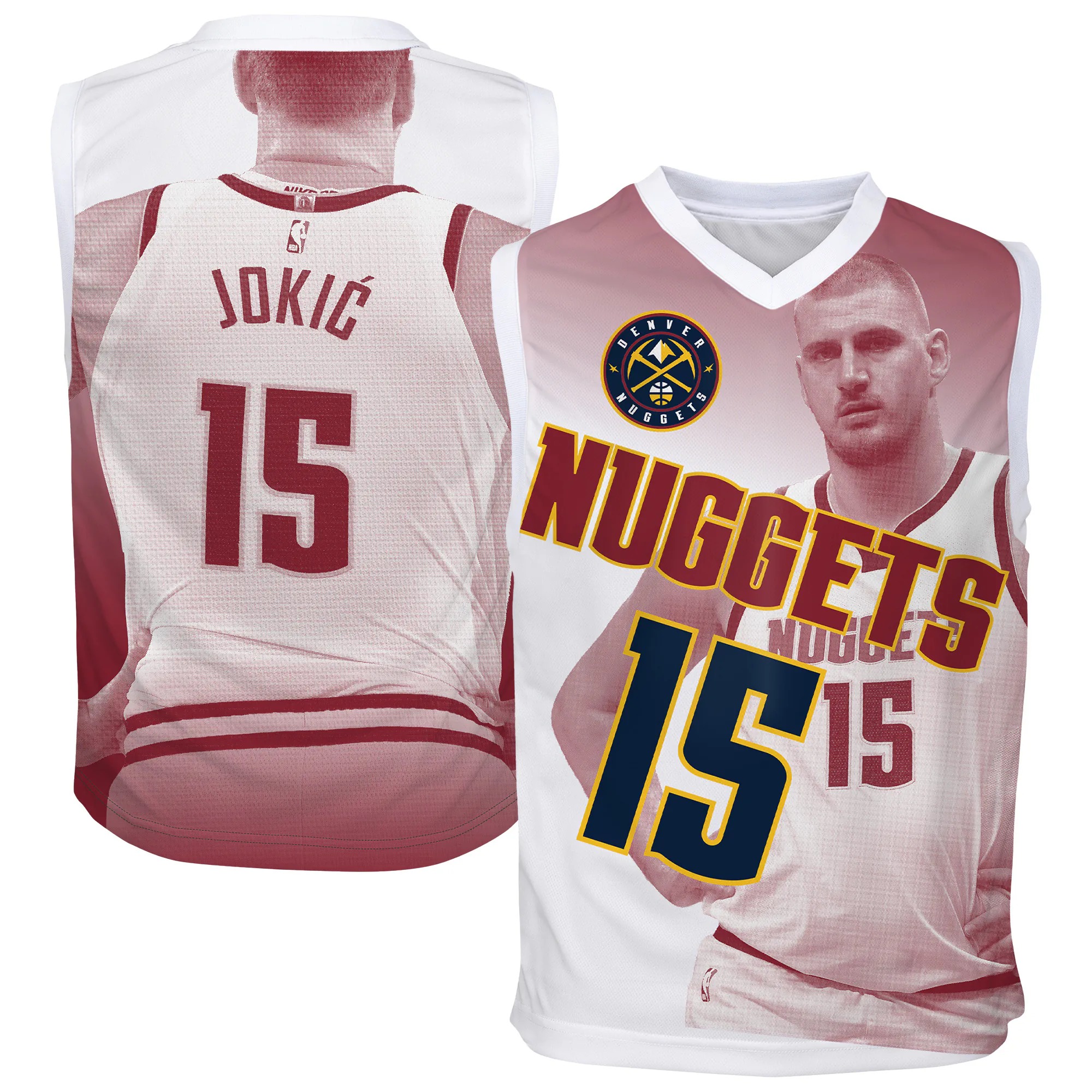 Hunk Wear - Nikola Jokić Denver Nuggets Outerstuff Youth Hometown Fashion Jersey - Red