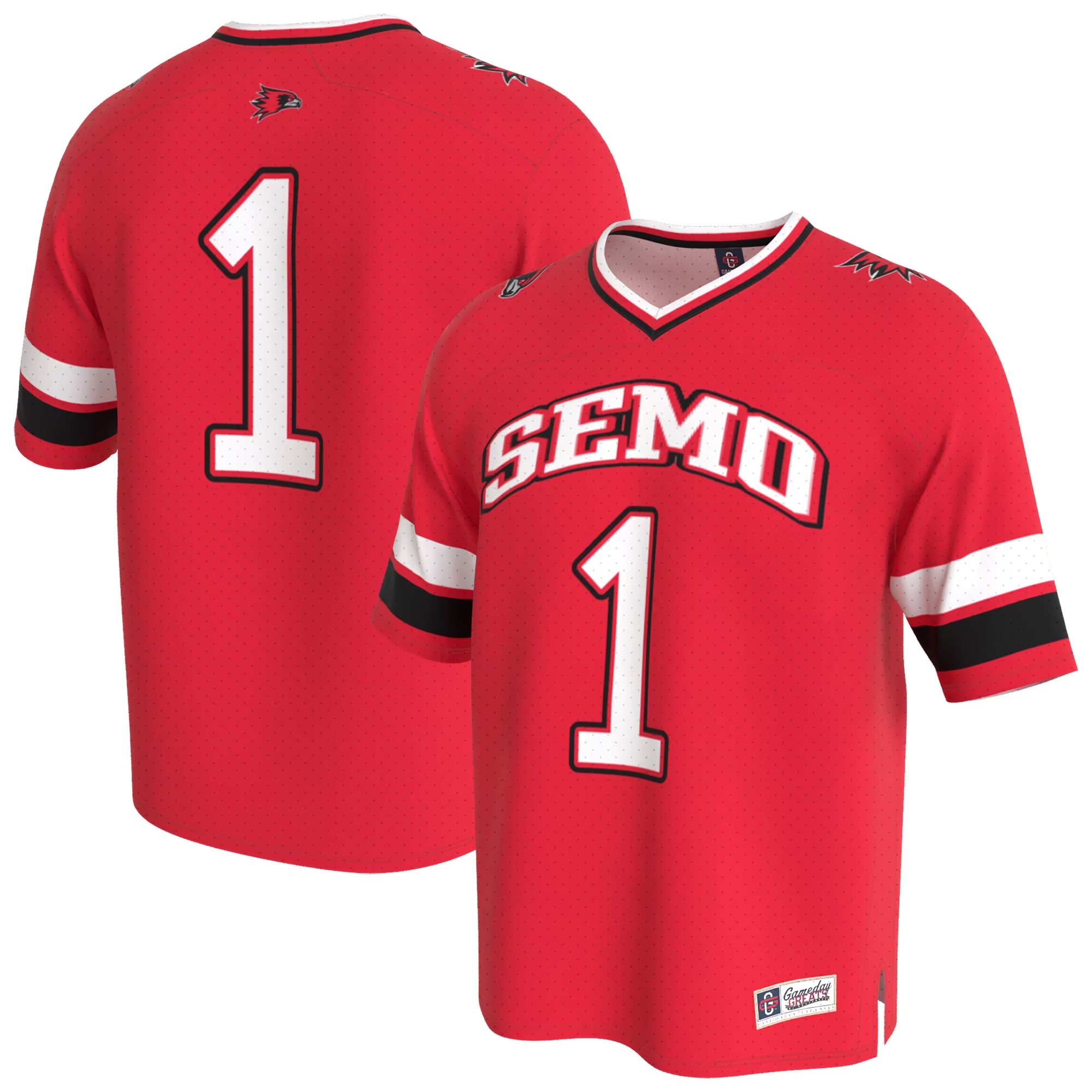 Hunk Wear - SEMO Redhawks GameDay Greats Unisex Lightweight Collegiate Football Fashion Jersey - Red