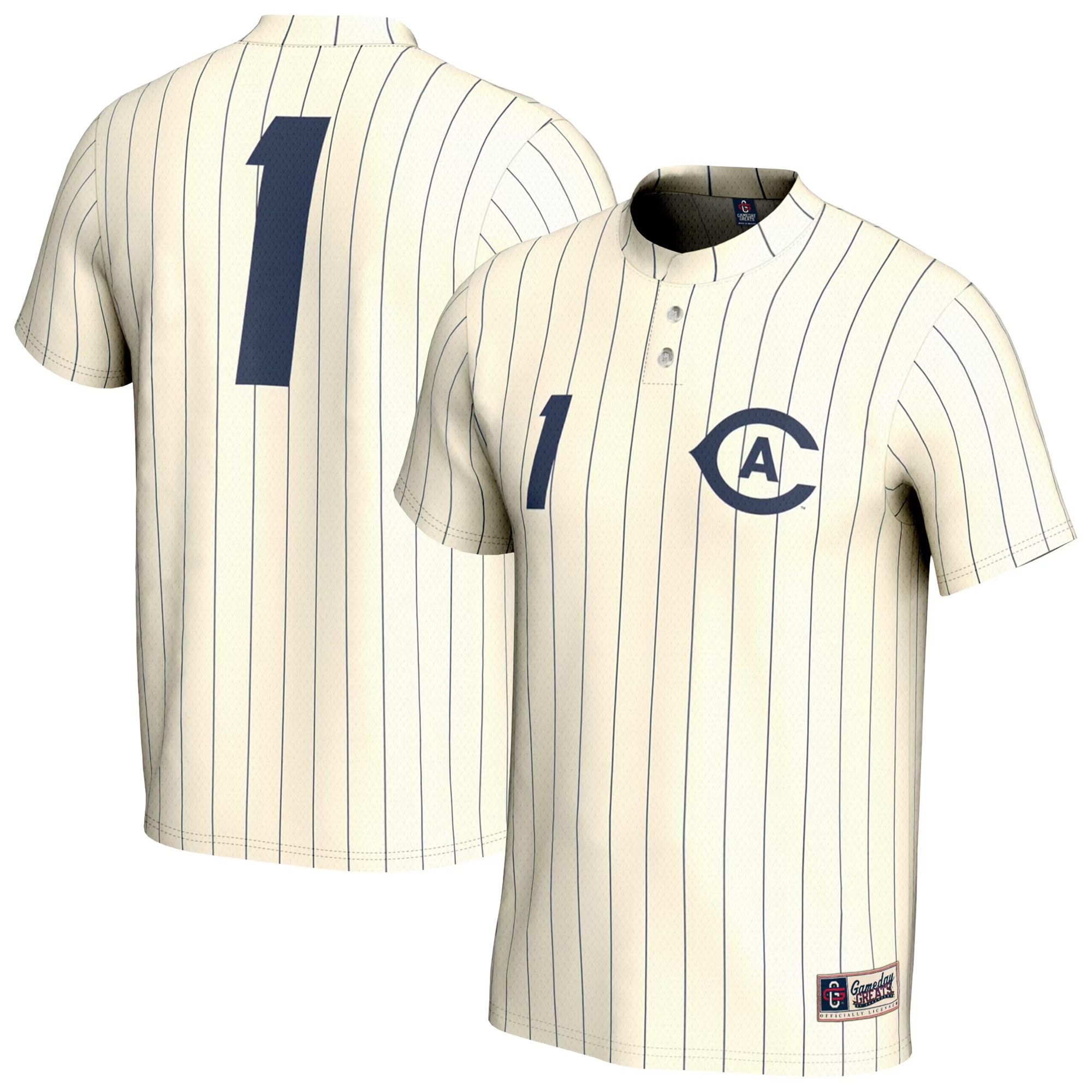 Hunk Wear - UC Davis Aggies GameDay Greats Unisex Lightweight Collegiate Baseball Fashion Jersey - White