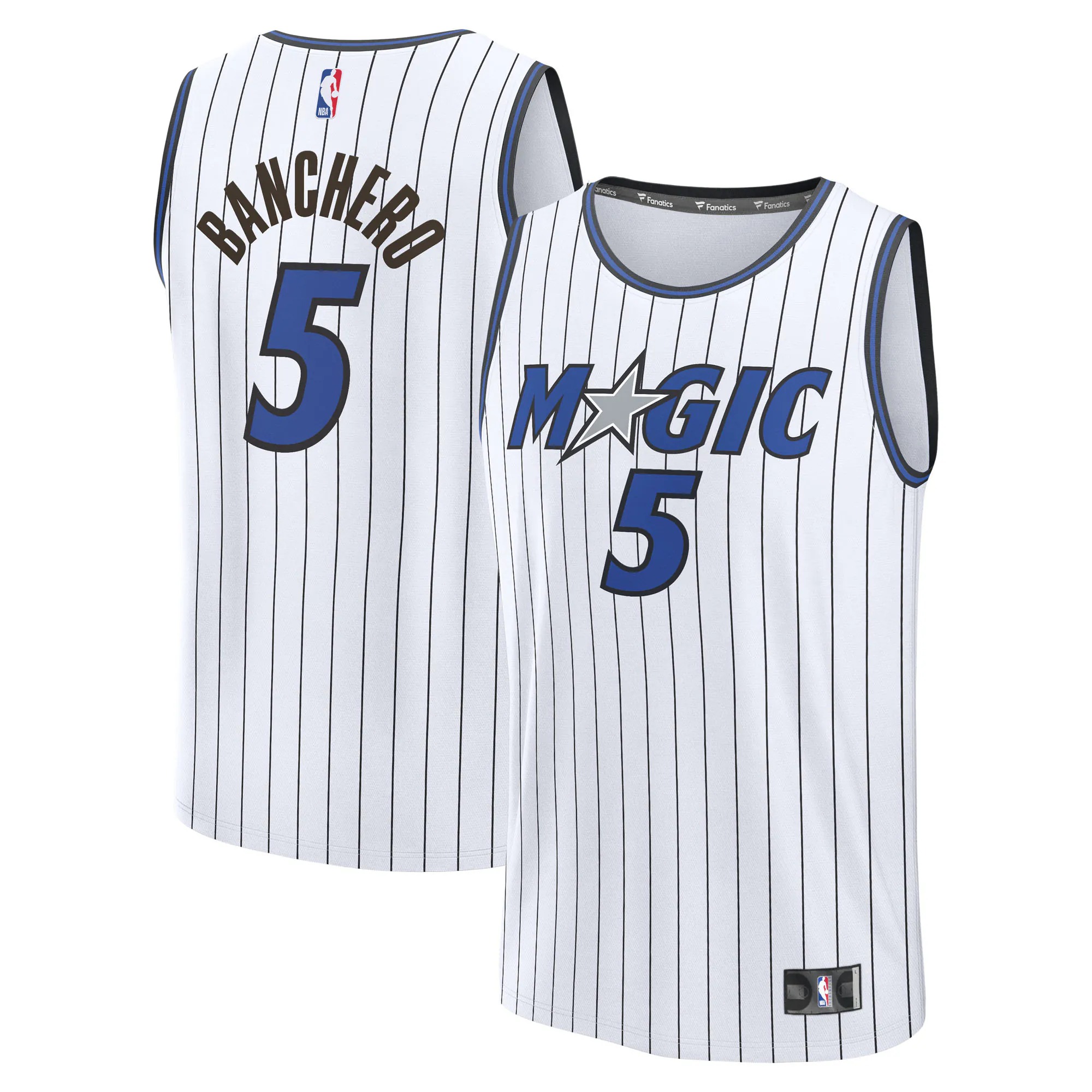 Hunk Wear - Paolo Banchero Orlando Magic Fanatics Fast Break Replica Player Jersey - Association Edition - White