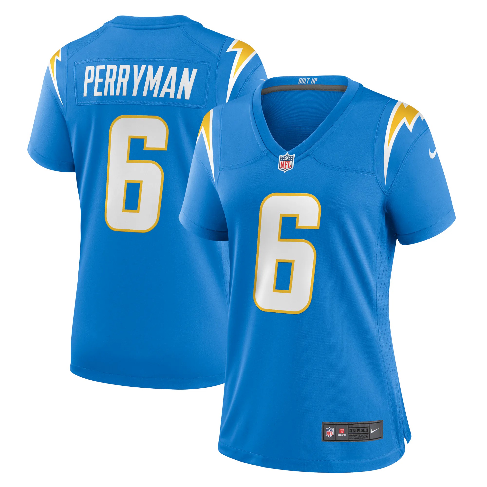 Hunk Wear - Denzel Perryman Los Angeles Chargers Nike Women's Game Jersey - Powder Blue