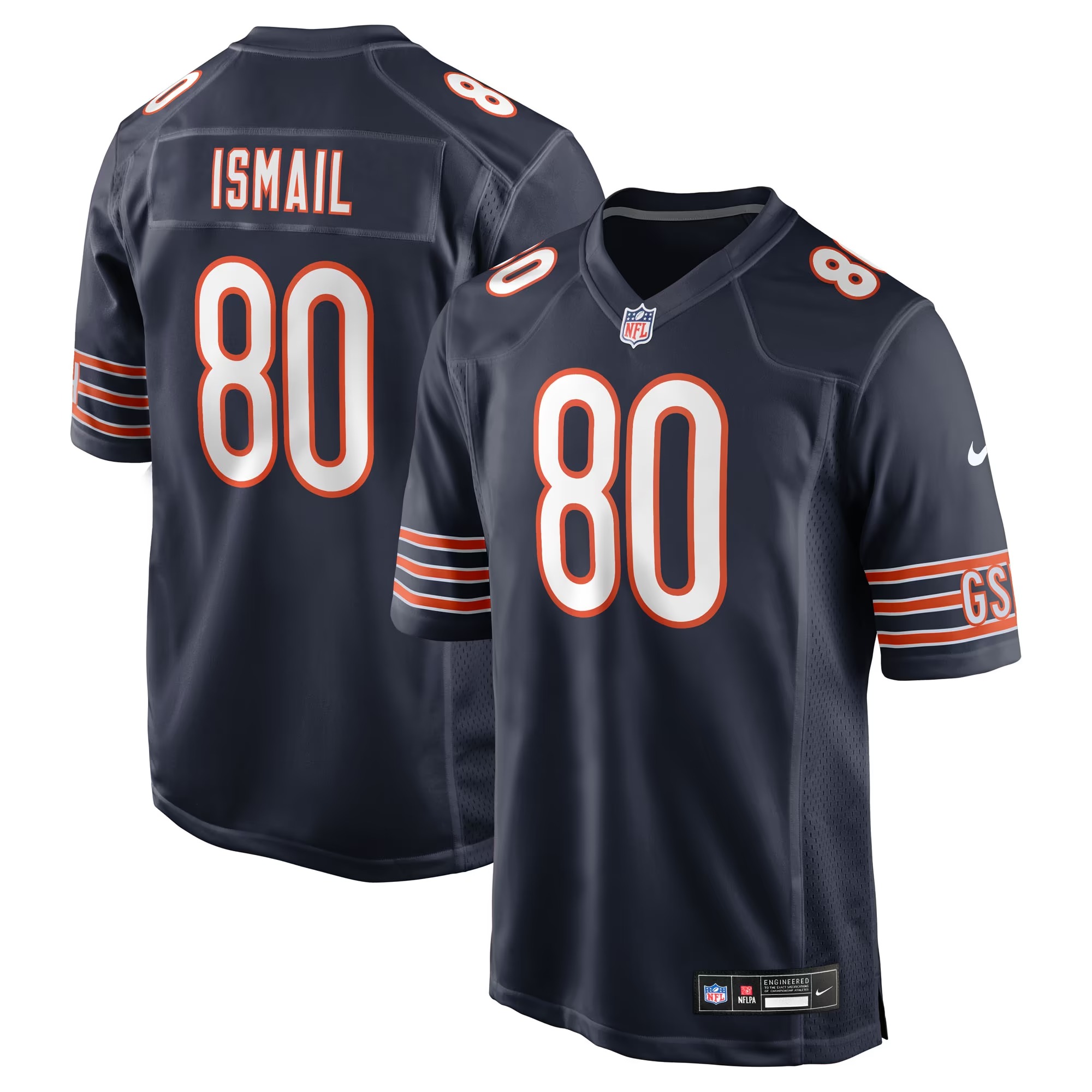 Hunk Wear - Qadir Ismail Chicago Bears Nike Team Game Jersey - Navy