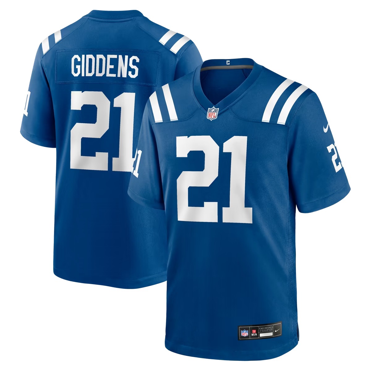 Hunk Wear - DJ Giddens Indianapolis Colts Nike Team Game Jersey - Royal