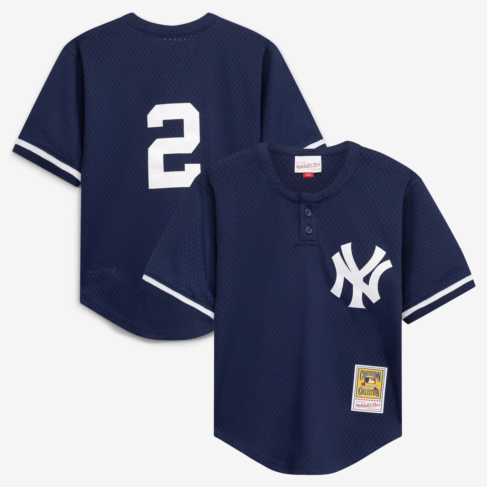 Hunk Wear - Derek Jeter New York Yankees Mitchell & Ness Preschool Cooperstown Collection Mesh Batting Practice Jersey - Navy
