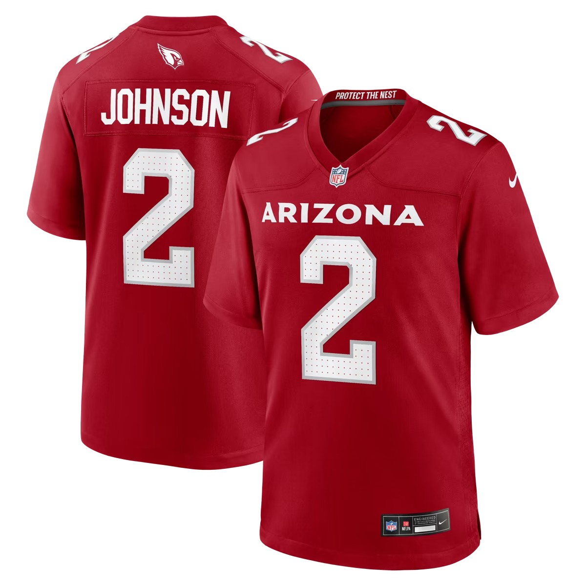 Hunk Wear - Will Johnson Arizona Cardinals Nike Team Game Jersey - Cardinal