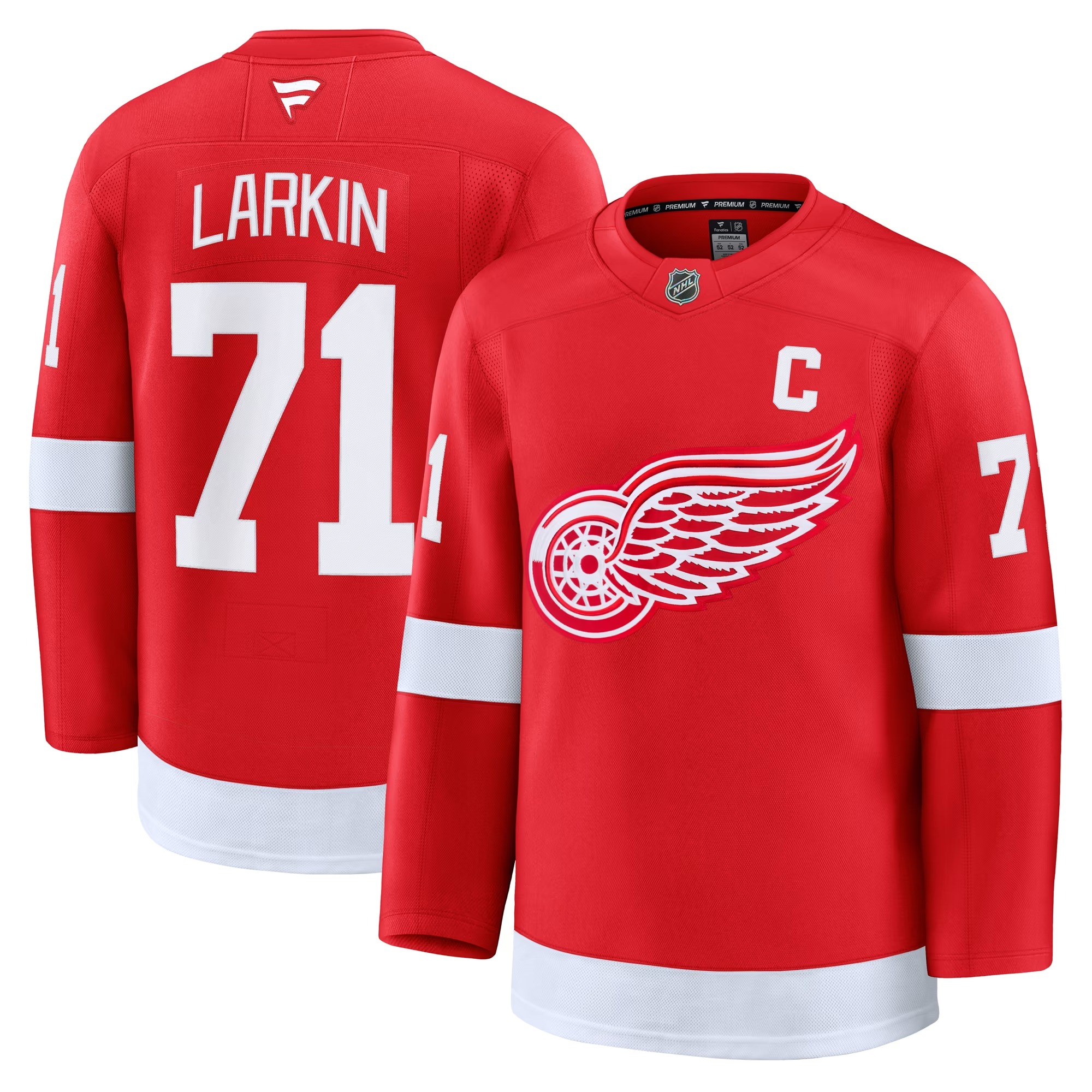 Hunk Wear - Dylan Larkin Detroit Red Wings Fanatics Home Premium Jersey - Red
