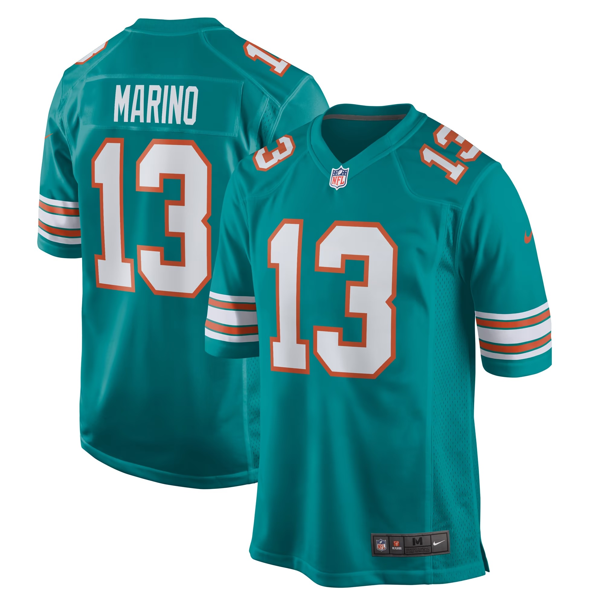Hunk Wear - Dan Marino Miami Dolphins Nike Retired Player Jersey - Aqua