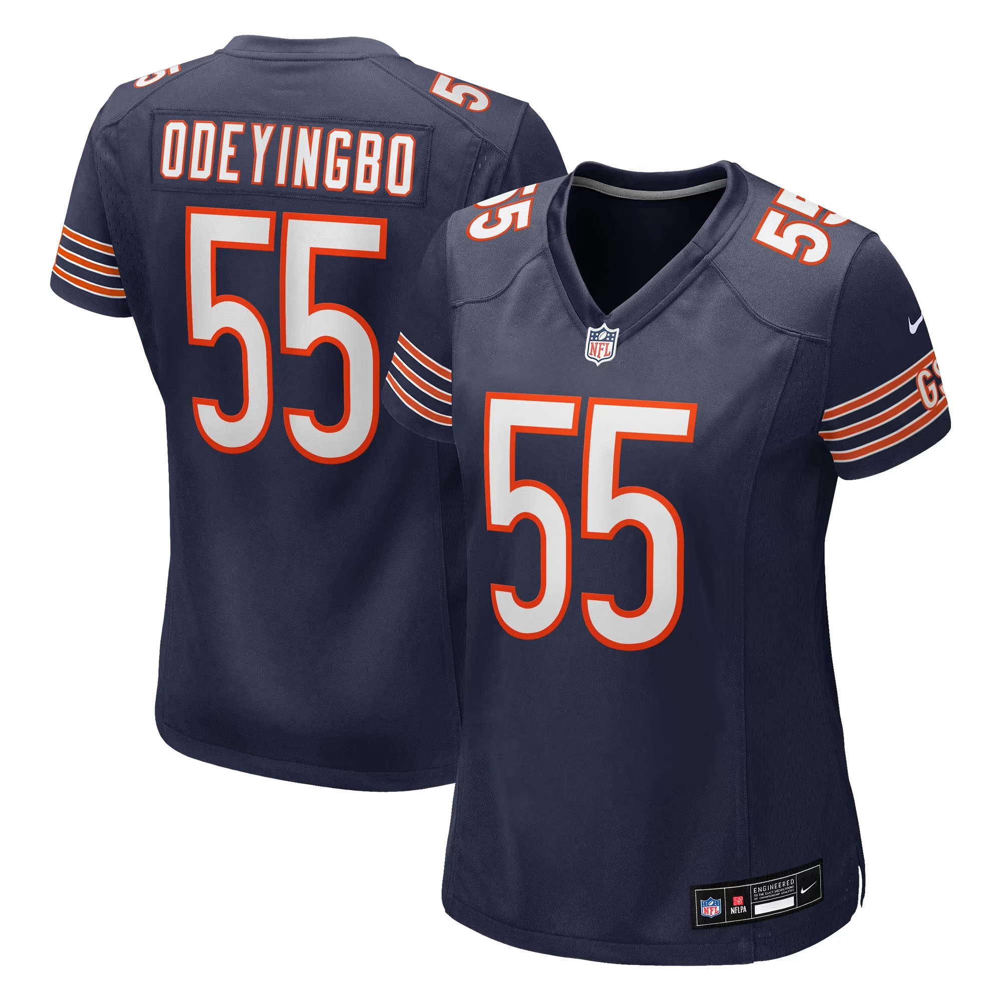 Hunk Wear - Dayo Odeyingbo Chicago Bears Nike Women's Team Game Jersey - Navy