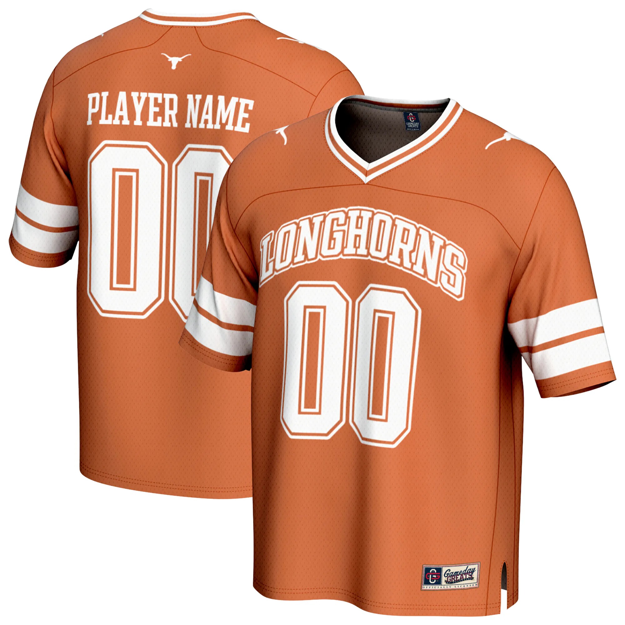 Hunk Wear - Texas Longhorns GameDay Greats Youth NIL Pick-A-Player Football Fashion Jersey - Texas Orange