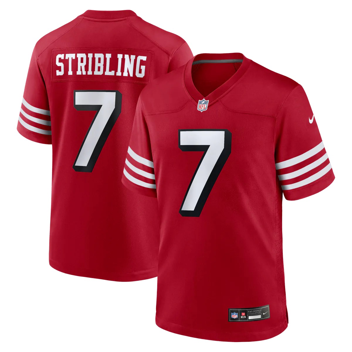 Hunk Wear - De'Zhaun Stribling San Francisco 49ers Nike Alternate Game Jersey - Scarlet
