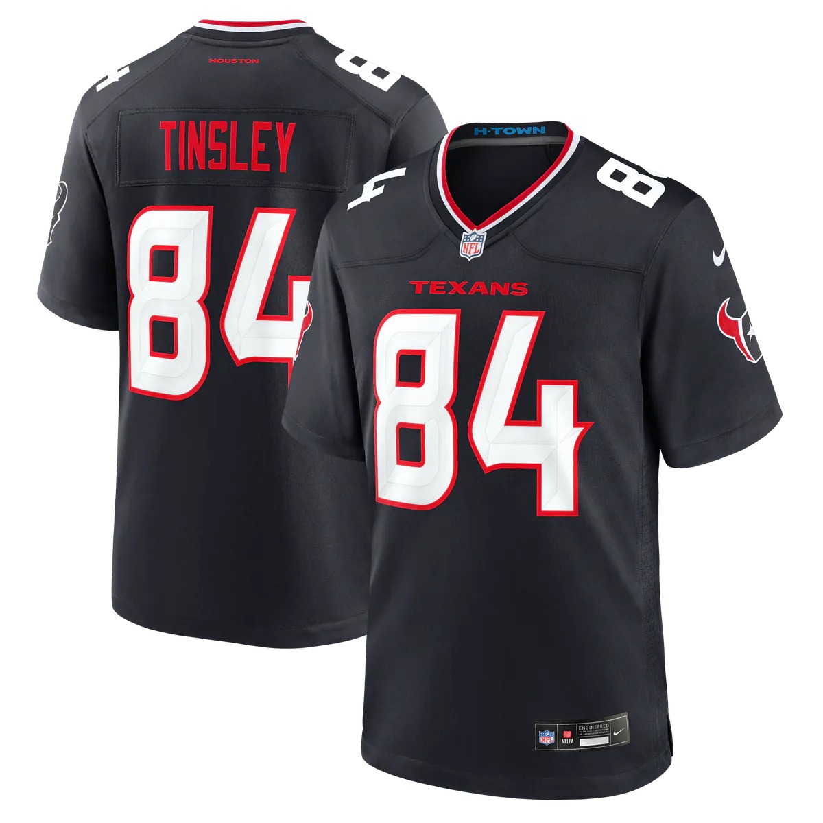Hunk Wear - Mitch Tinsley Houston Texans Nike Team Game Jersey - Navy