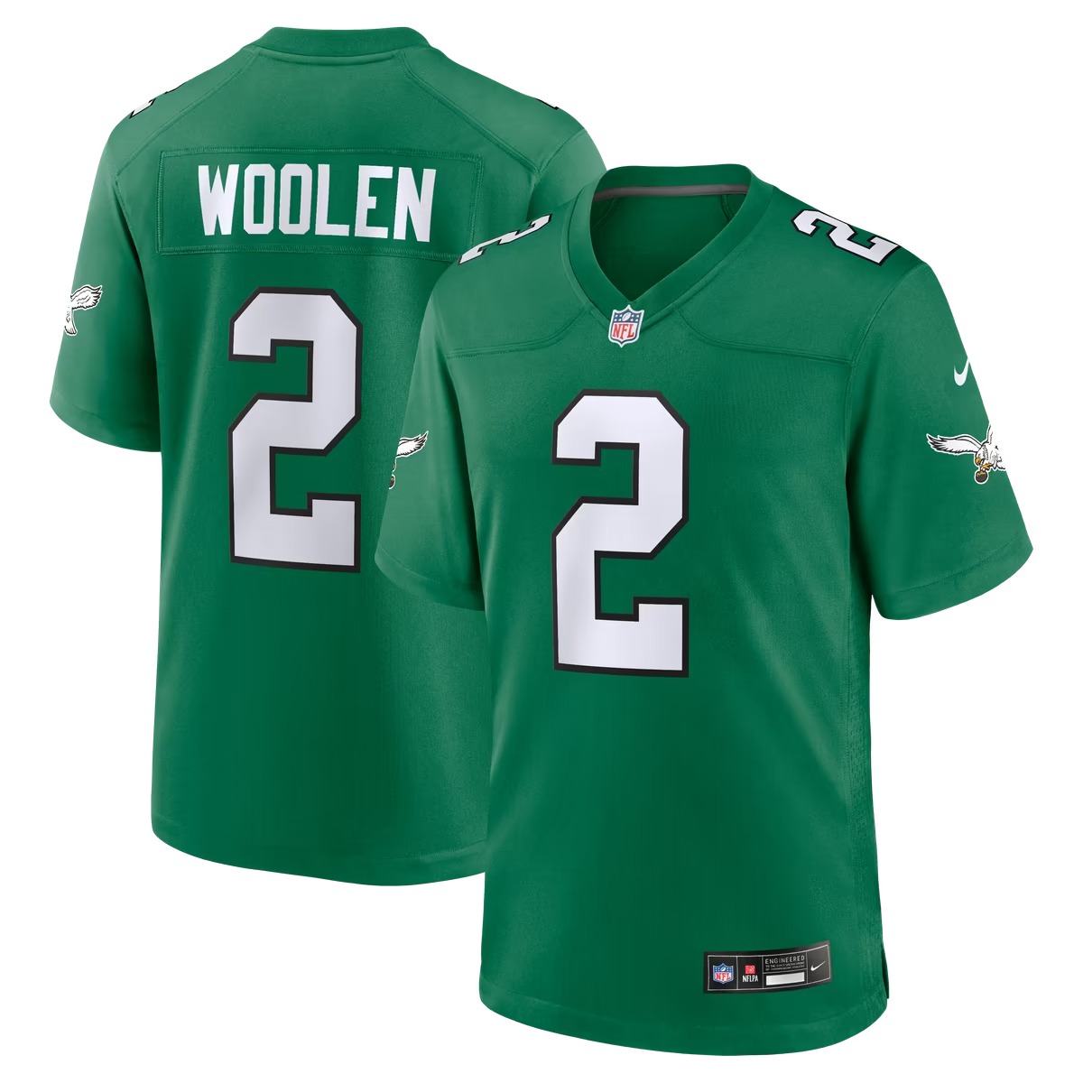 Hunk Wear - Tariq Woolen Philadelphia Eagles Nike Alternate Game Jersey - Kelly Green