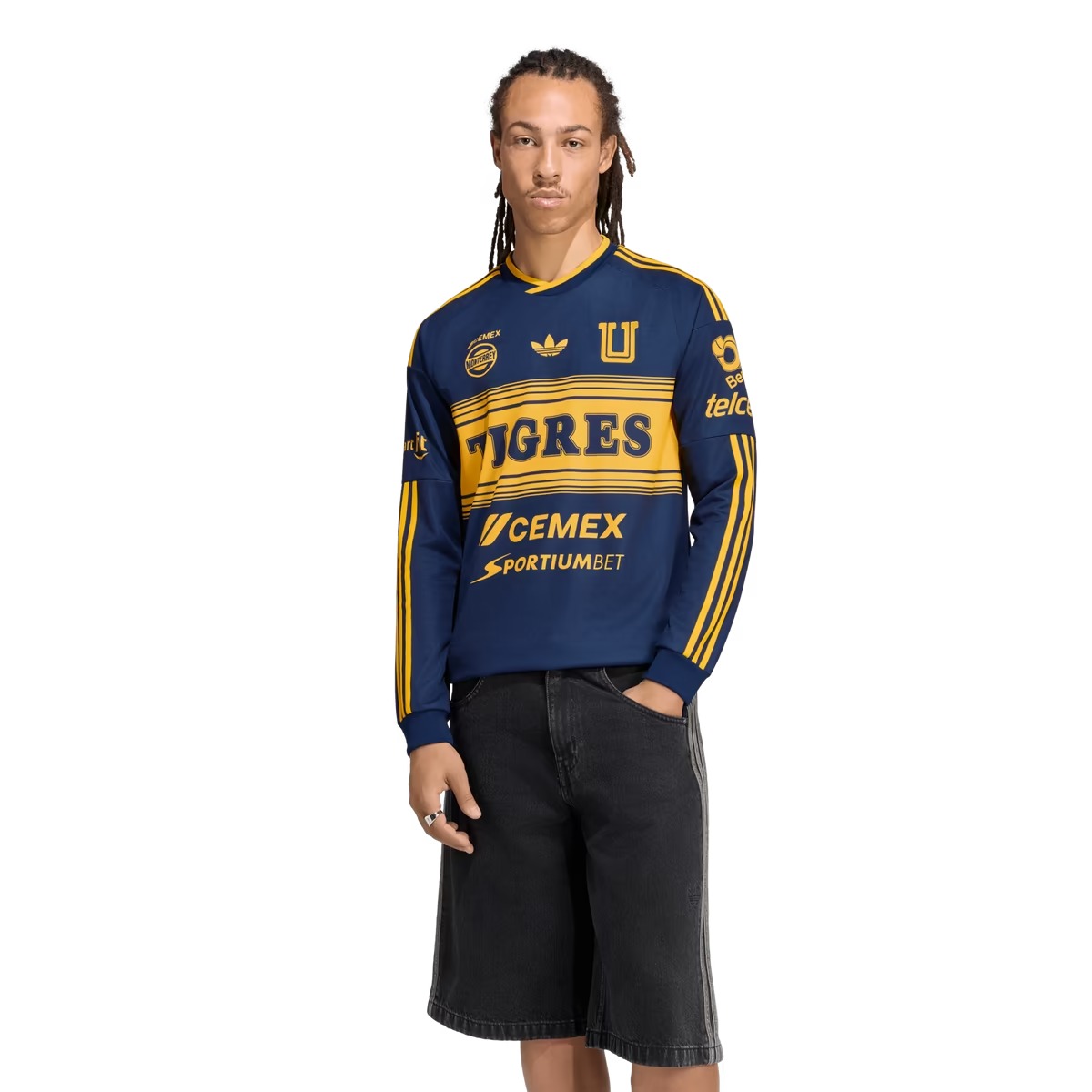 Hunk Wear - Tigres UANL adidas 2026_27 Away Replica Long Sleeve Jersey - Navy