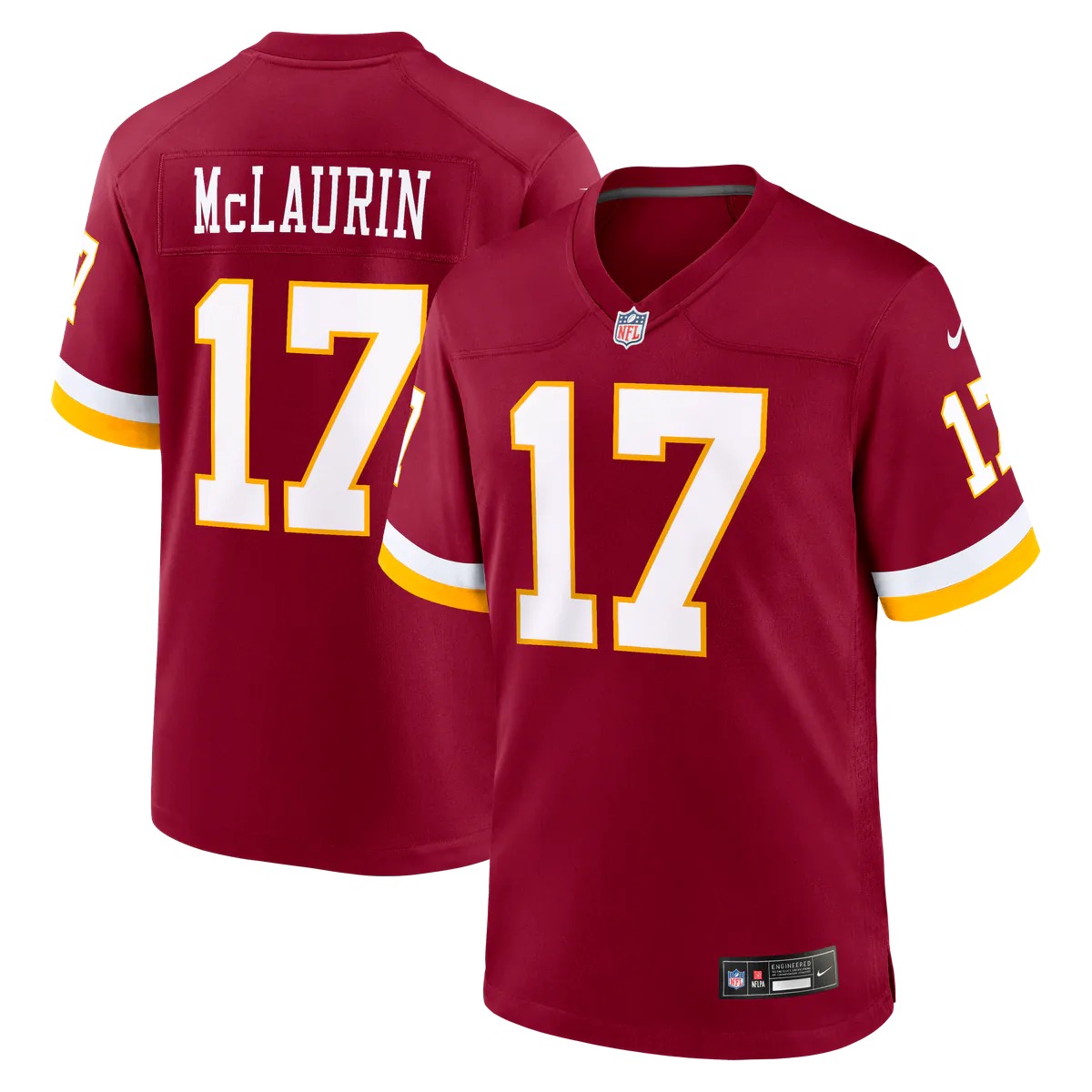 Hunk Wear - Terry McLaurin Washington Commanders Nike Game Jersey - Burgundy