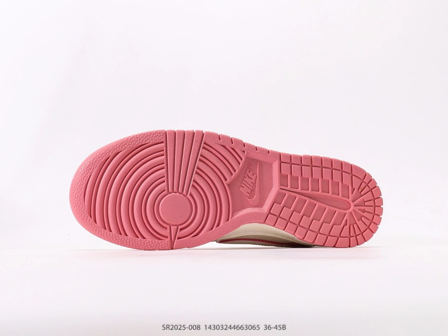 Nike Dunk Low Pink White Leather Sneakers SR2025-008