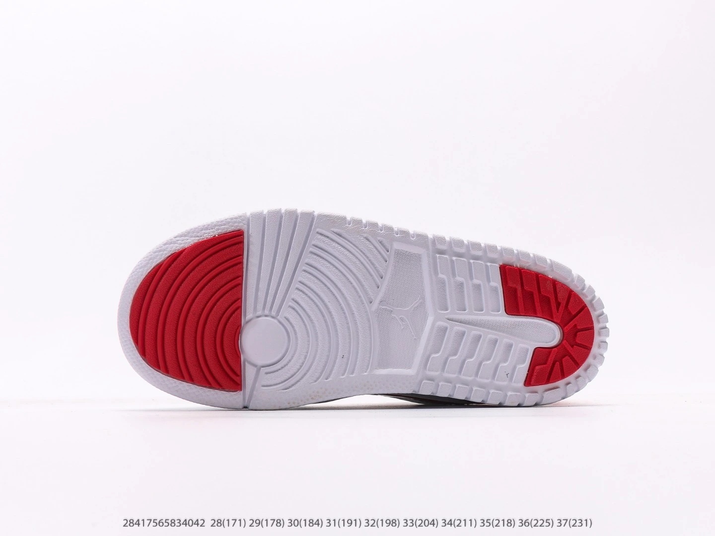 Nike Jordan 1 Low White Red Leather Sneakers