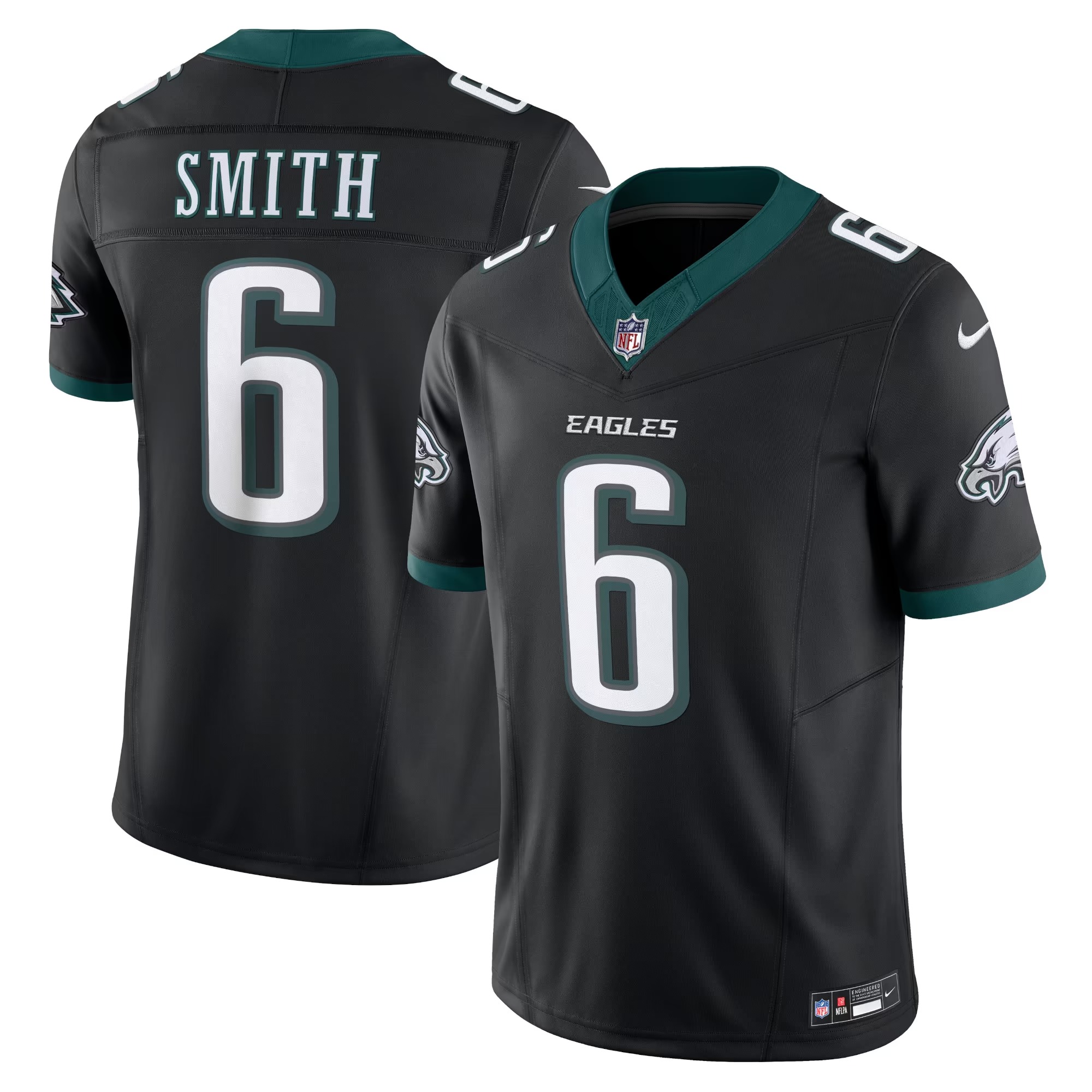 Hunk Wear - DeVonta Smith Philadelphia Eagles Nike Alternate Vapor F.U.S.E. Limited Jersey - Black