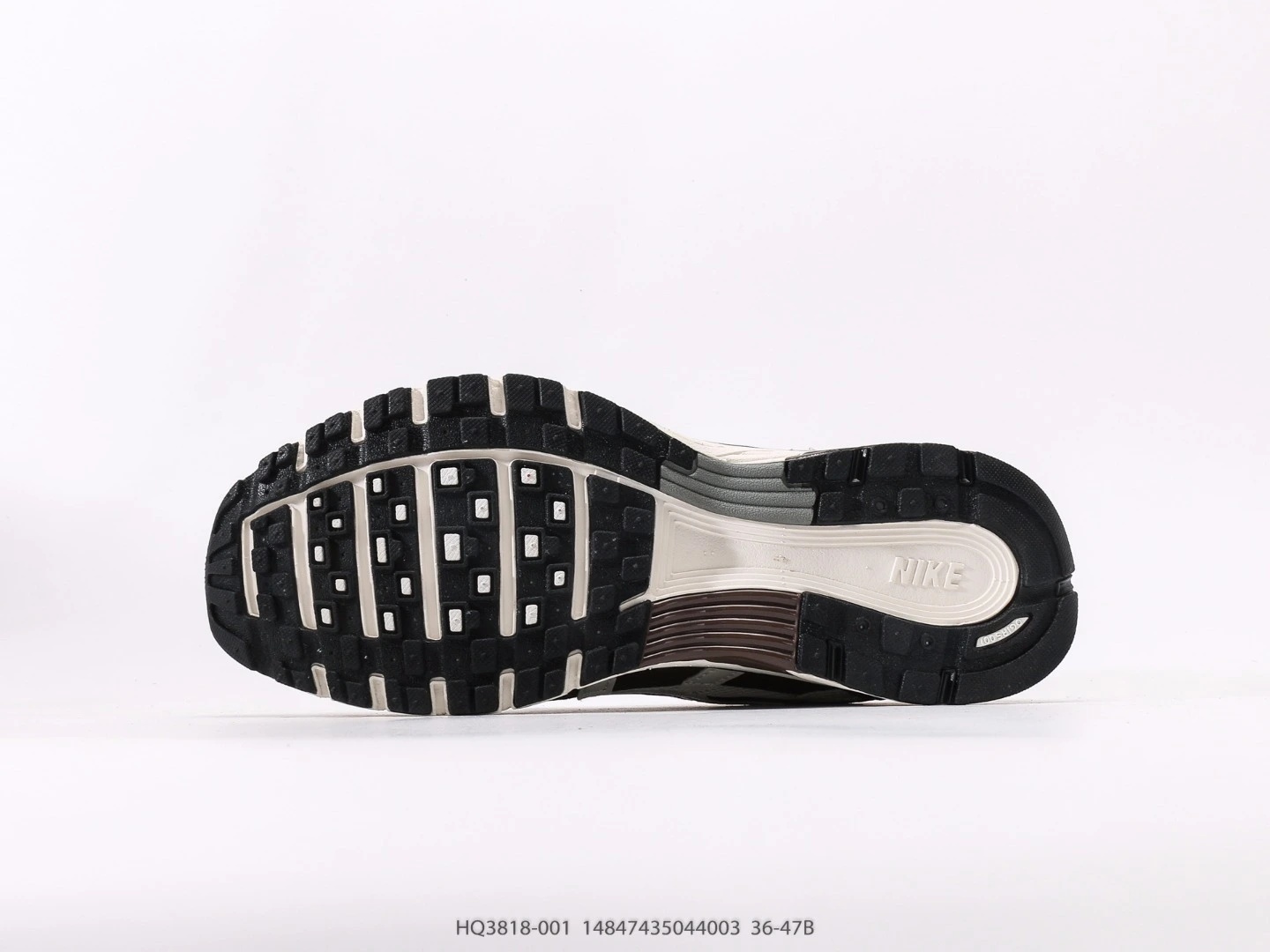 Nike P-6000 Brown White Grid Running Shoes HQ3818-001