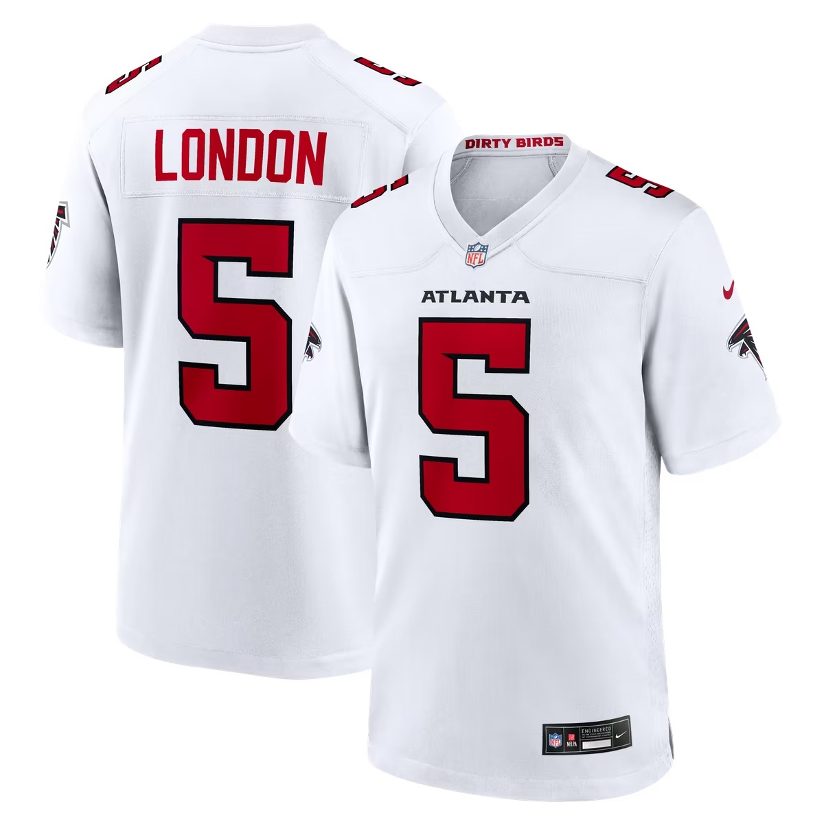 Hunk Wear - Drake London Atlanta Falcons Nike Game Jersey - White