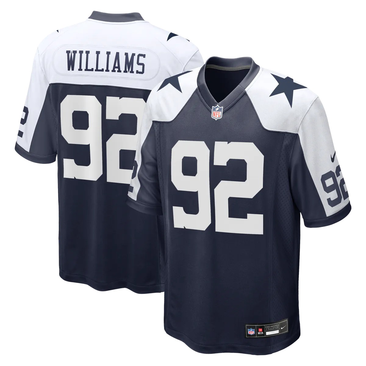 Hunk Wear - Quinnen Williams Dallas Cowboys Nike Game Jersey - Navy