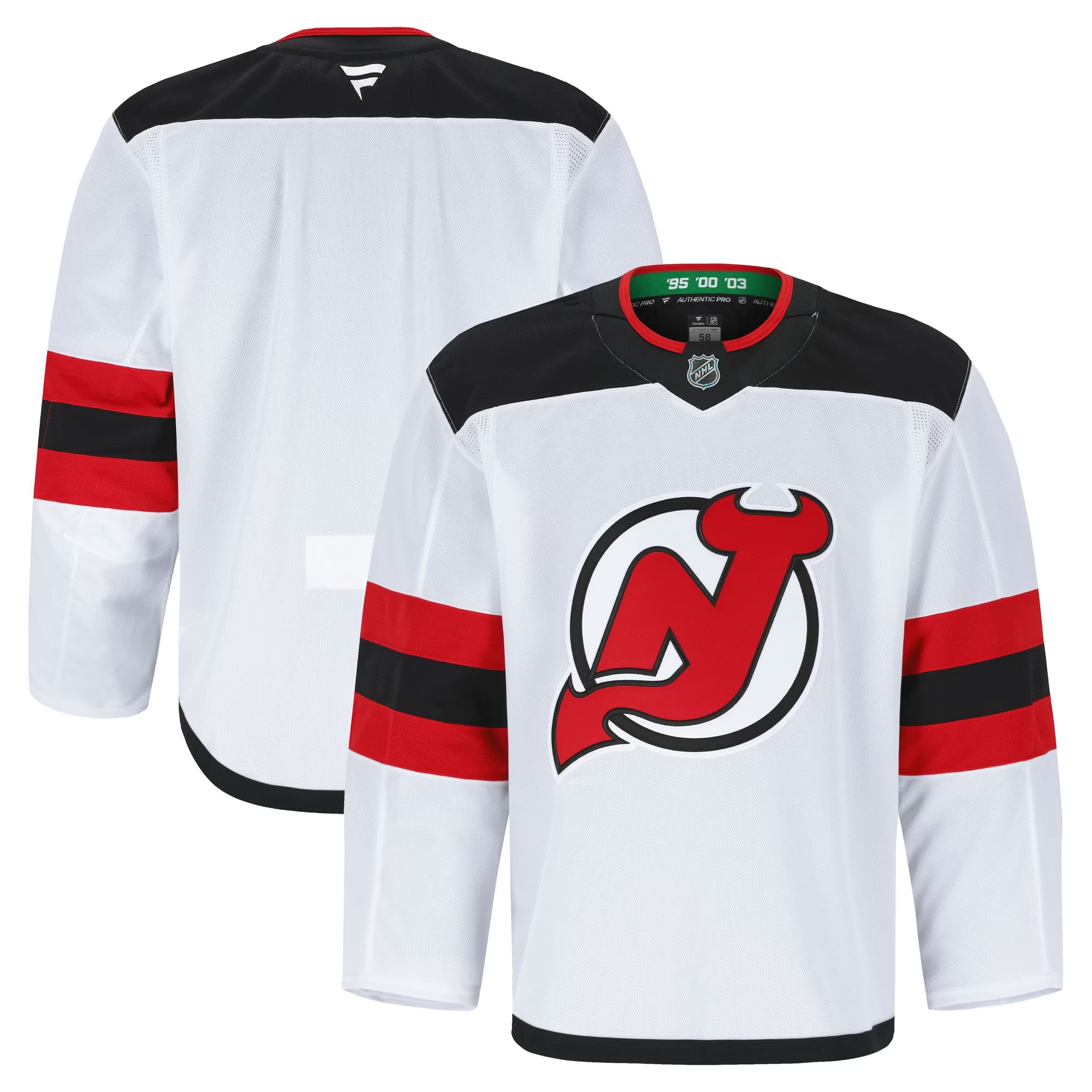 Hunk Wear - New Jersey Devils Fanatics Away Authentic Pro Jersey - White