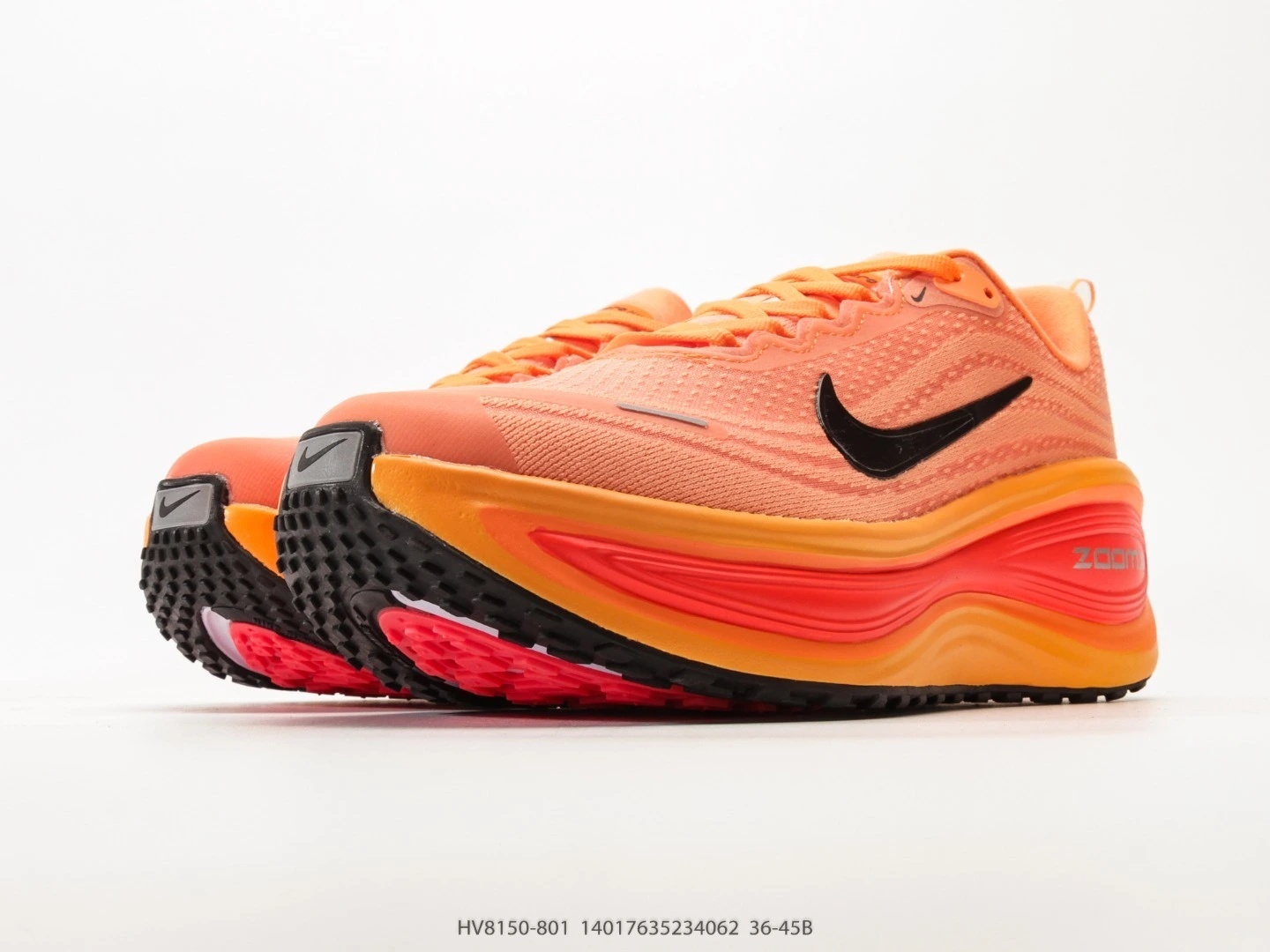 Nike Running Shoes Orange Mesh Lightweight Performance HV8150-801