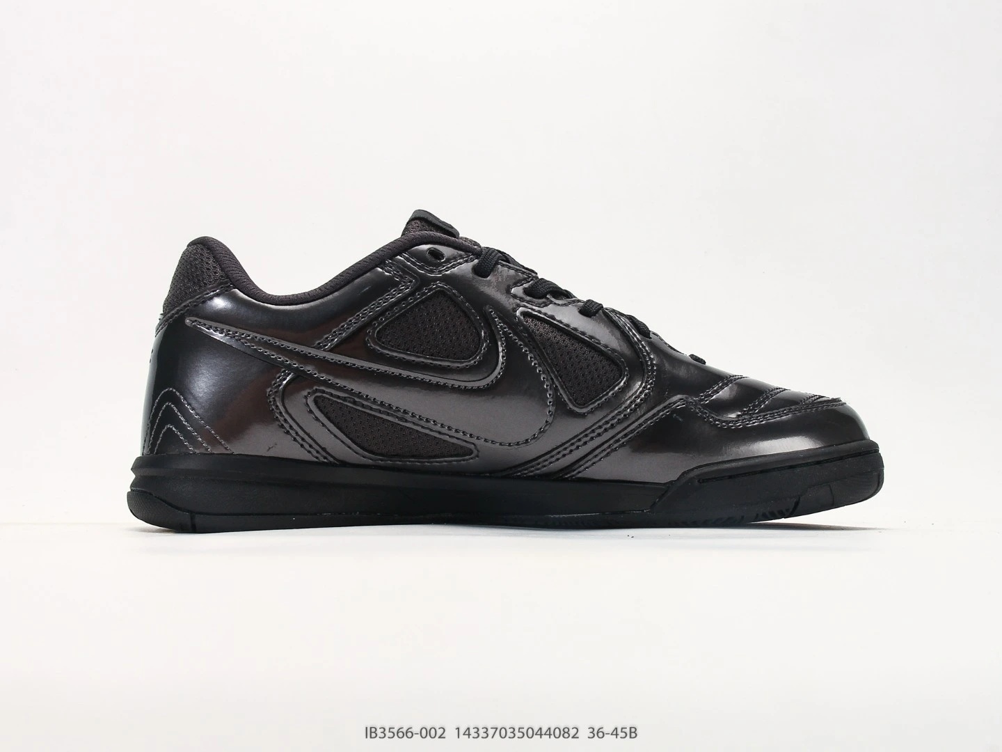Nike Indoor Soccer Shoes Black Metallic Synthetic Leather IB3566-002