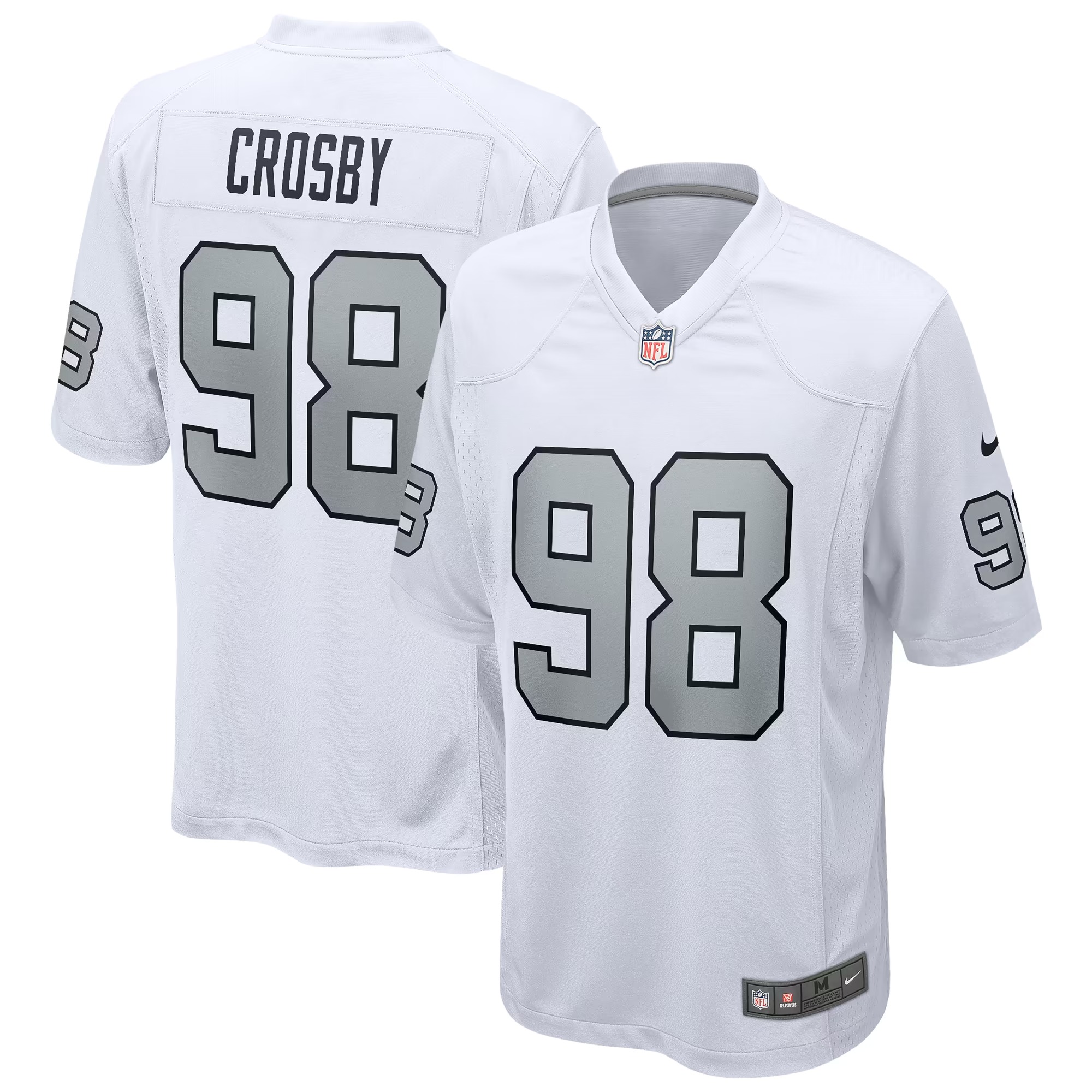 Hunk Wear - Maxx Crosby Las Vegas Raiders Nike Alternate Game Jersey - White
