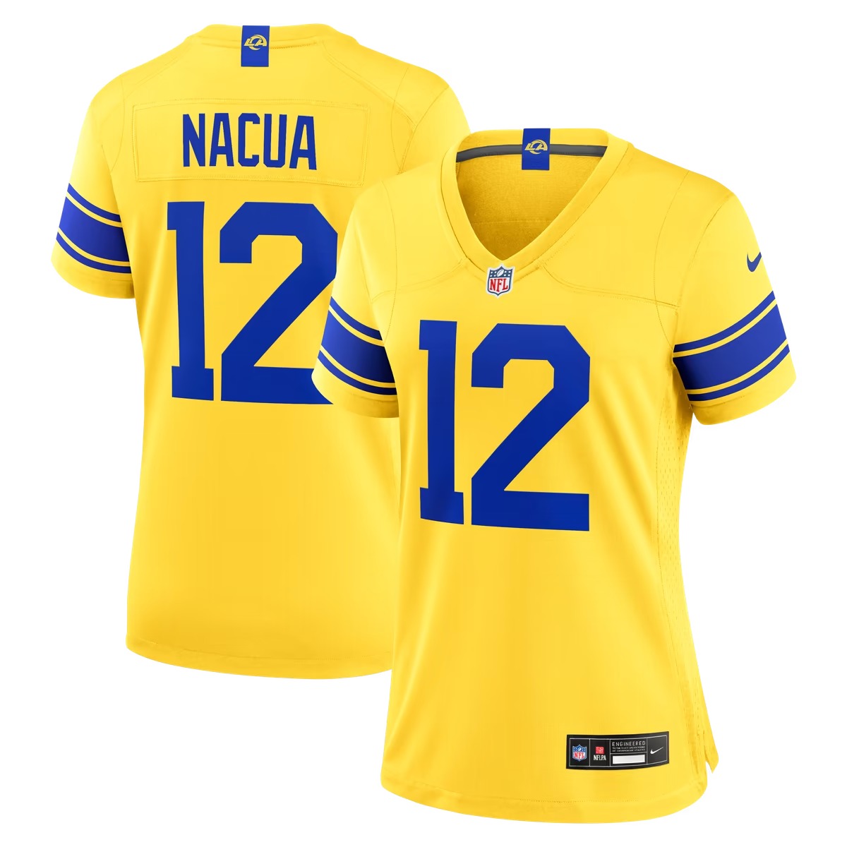 Hunk Wear - Puka Nacua Los Angeles Rams Nike Women's Classic Sol Game Jersey
