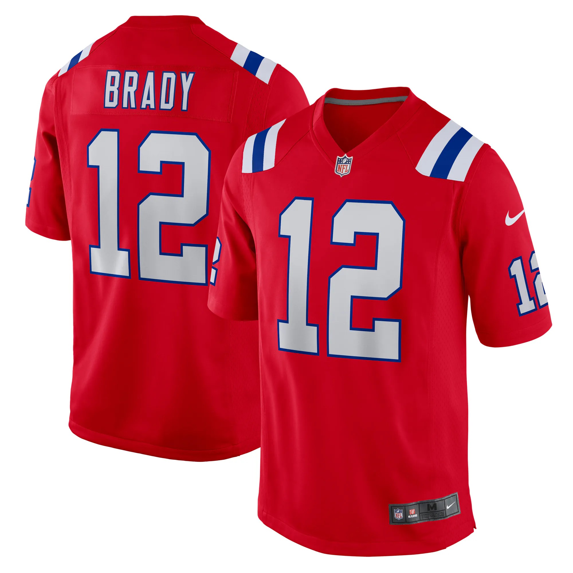 Hunk Wear - Tom Brady New England Patriots Nike Retired Player Alternate Game Jersey - Red