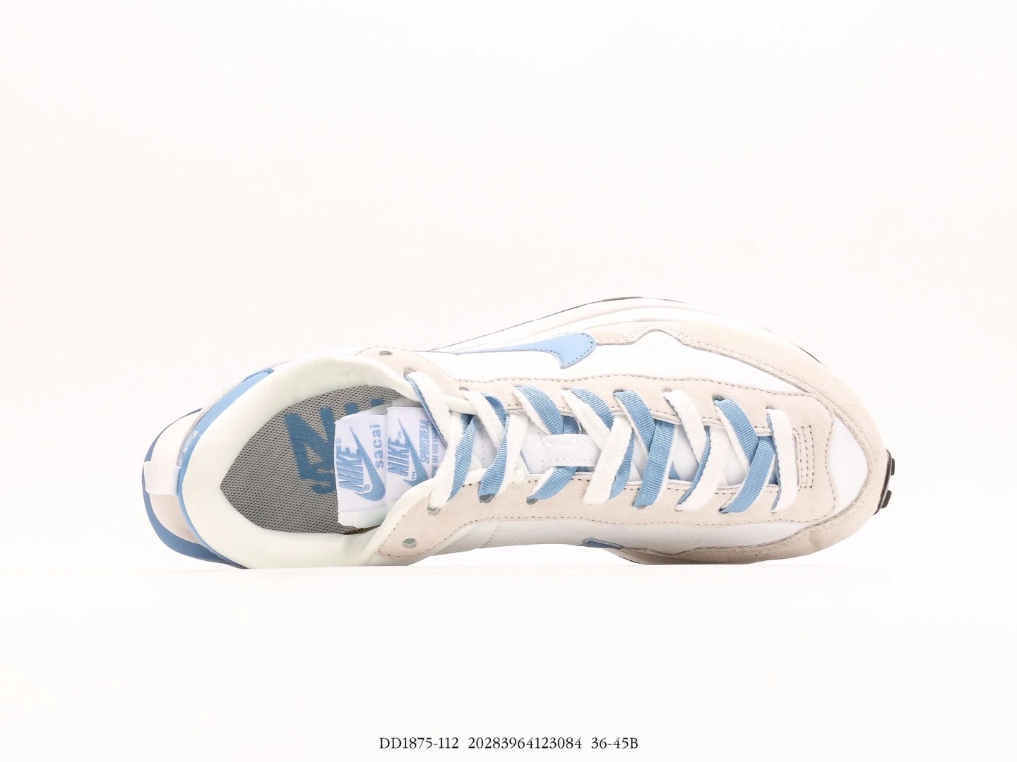Nike Sacai VaporWaffle Sneakers White Light Blue DD1875-112