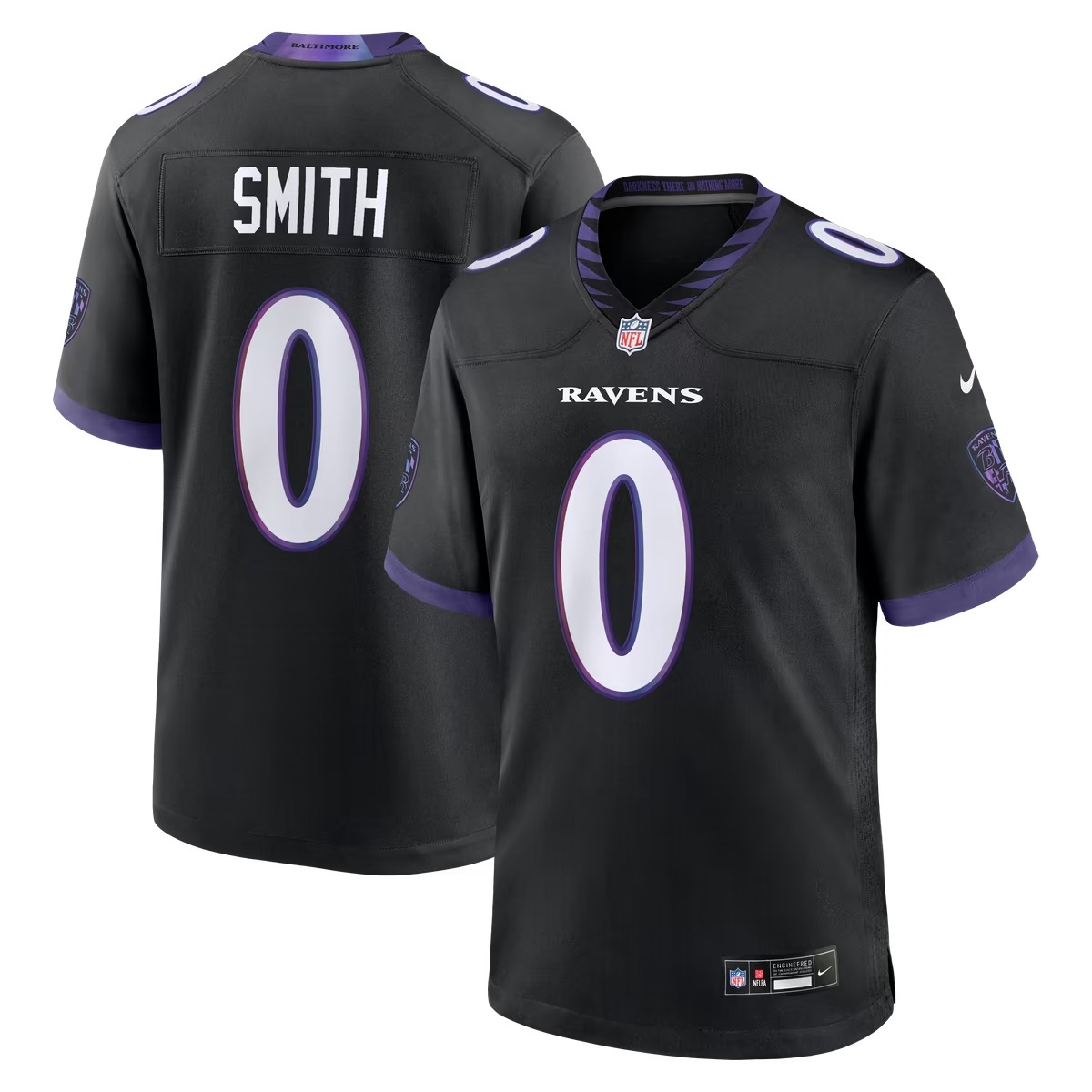 Hunk Wear - Roquan Smith Baltimore Ravens Nike Alternate Game Jersey - Black