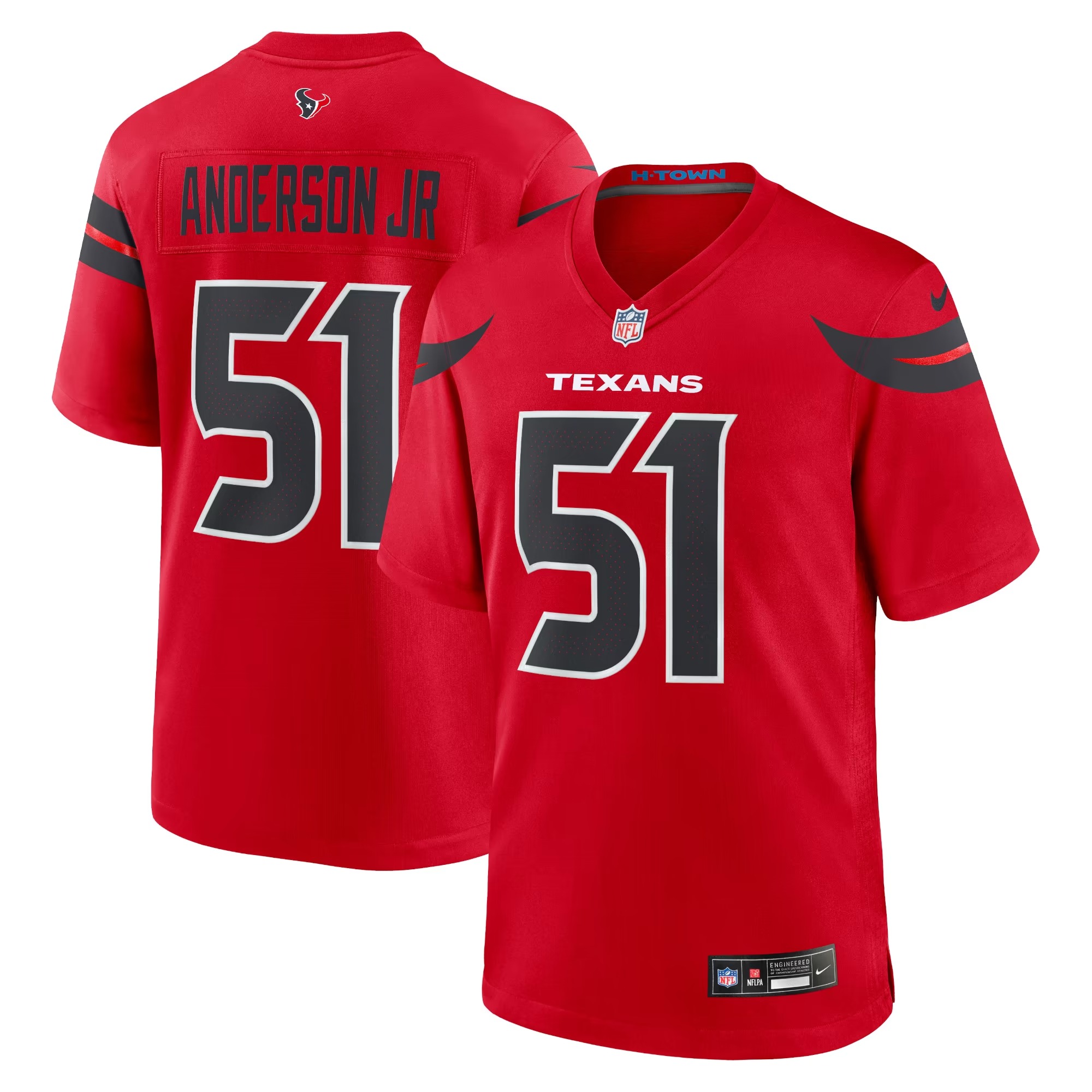 Hunk Wear - Will Anderson Jr. Houston Texans Nike Alternate Game Jersey - Red