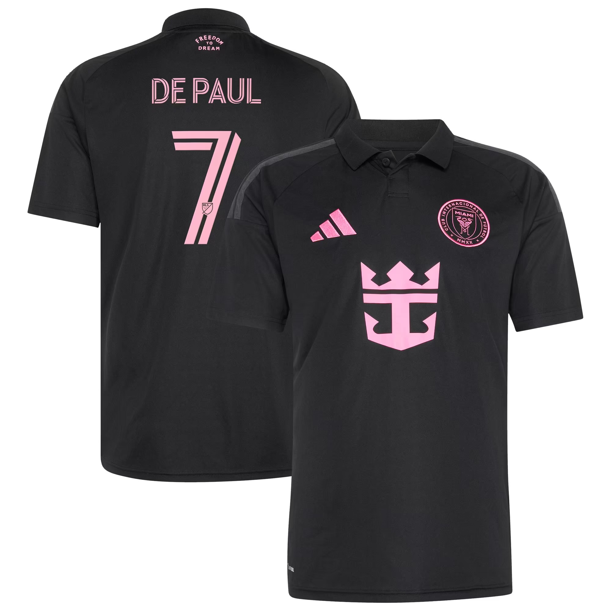 Hunk Wear - Rodrigo De Paul Inter Miami CF adidas 2026 Presagio Replica Jersey – Black