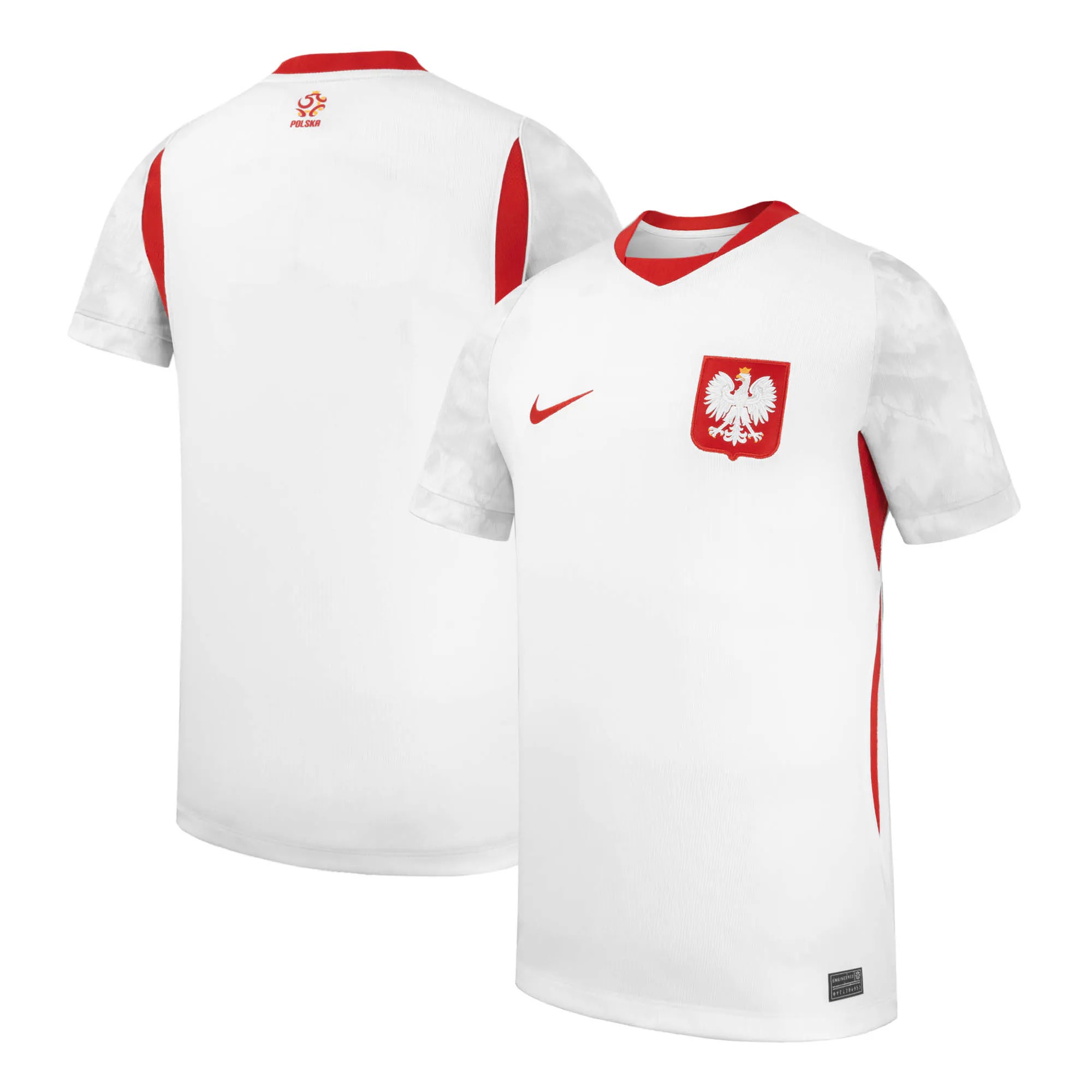 Hunk Wear - Poland National Team Nike Youth 2026 Stadium Replica Jersey - White