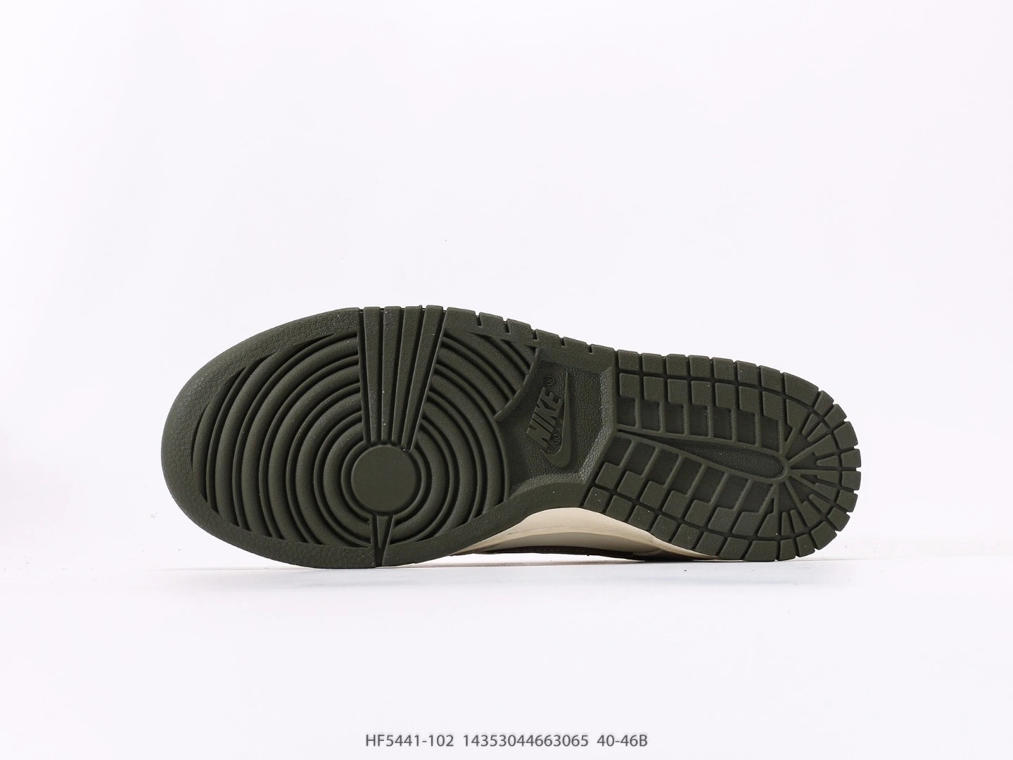 Nike Dunk Low Casual Shoes Grey Brown Suede Overlay HF5441-102