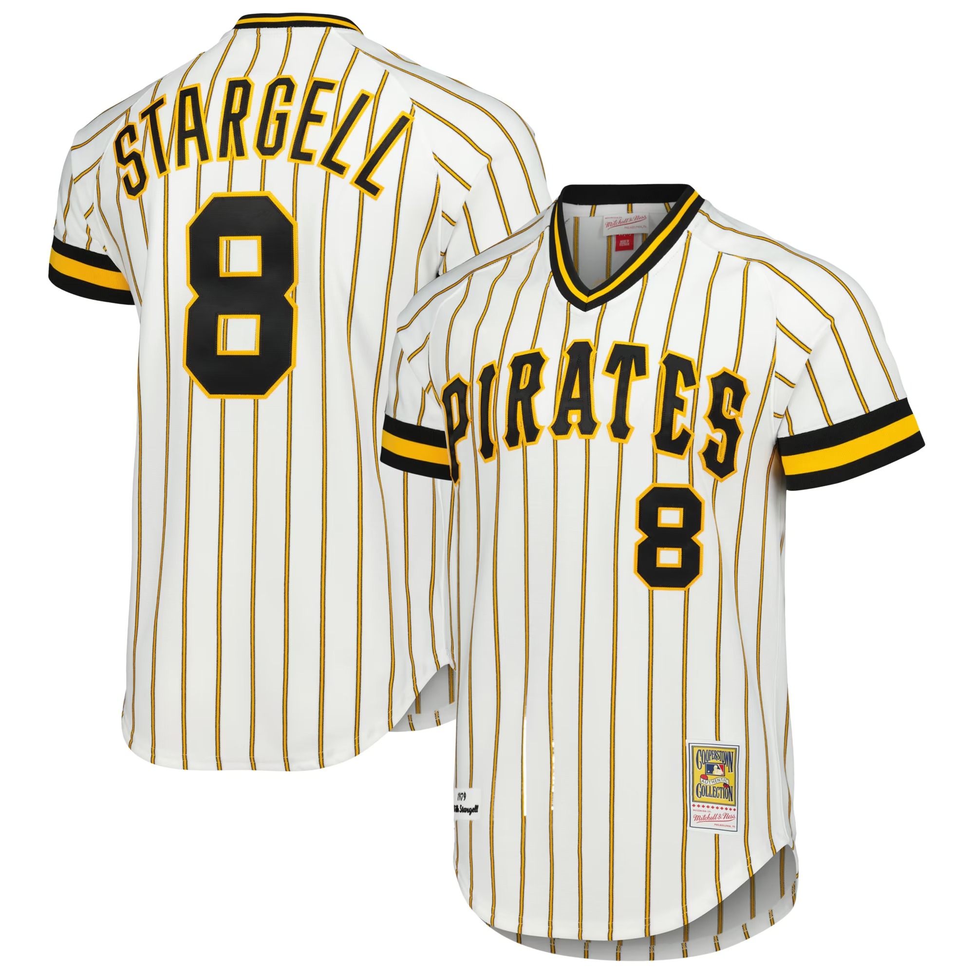 Hunk Wear - Willie Stargell Pittsburgh Pirates Mitchell & Ness Cooperstown Collection 1979 Authentic Jersey - White
