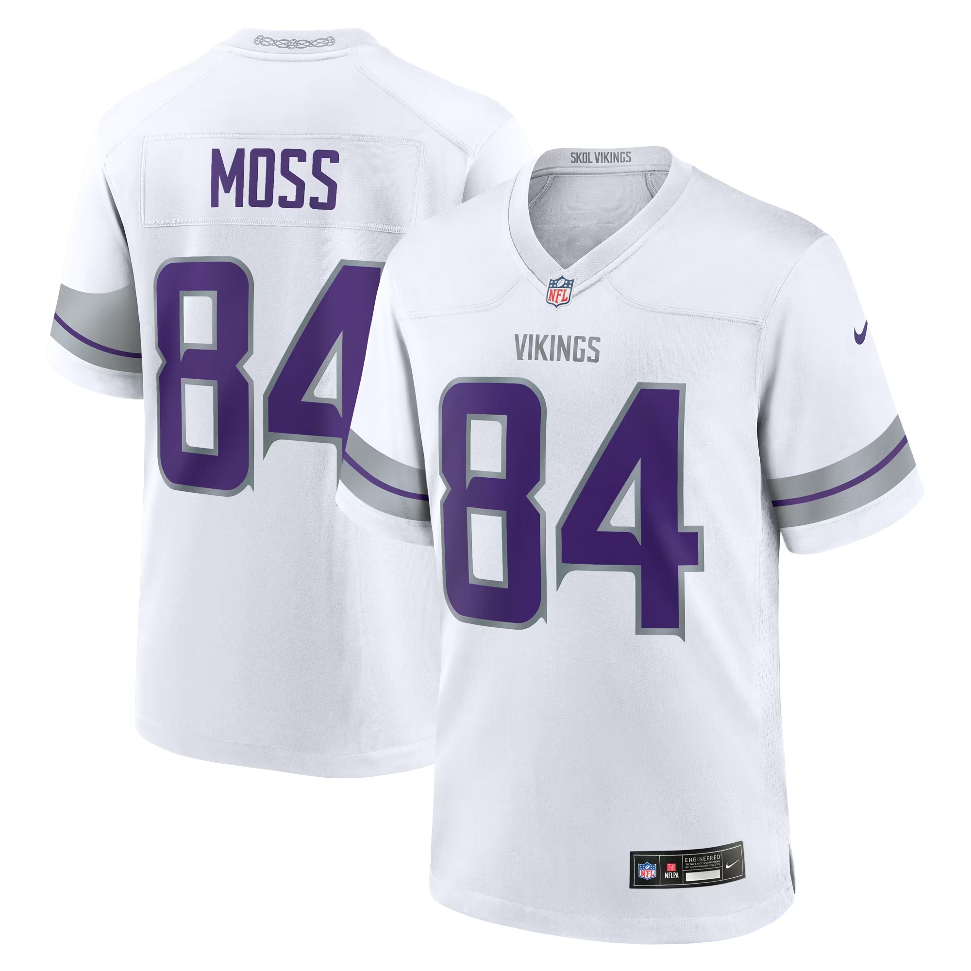 Hunk Wear - Randy Moss Minnesota Vikings Nike Alternate Retired Player Game Jersey - White