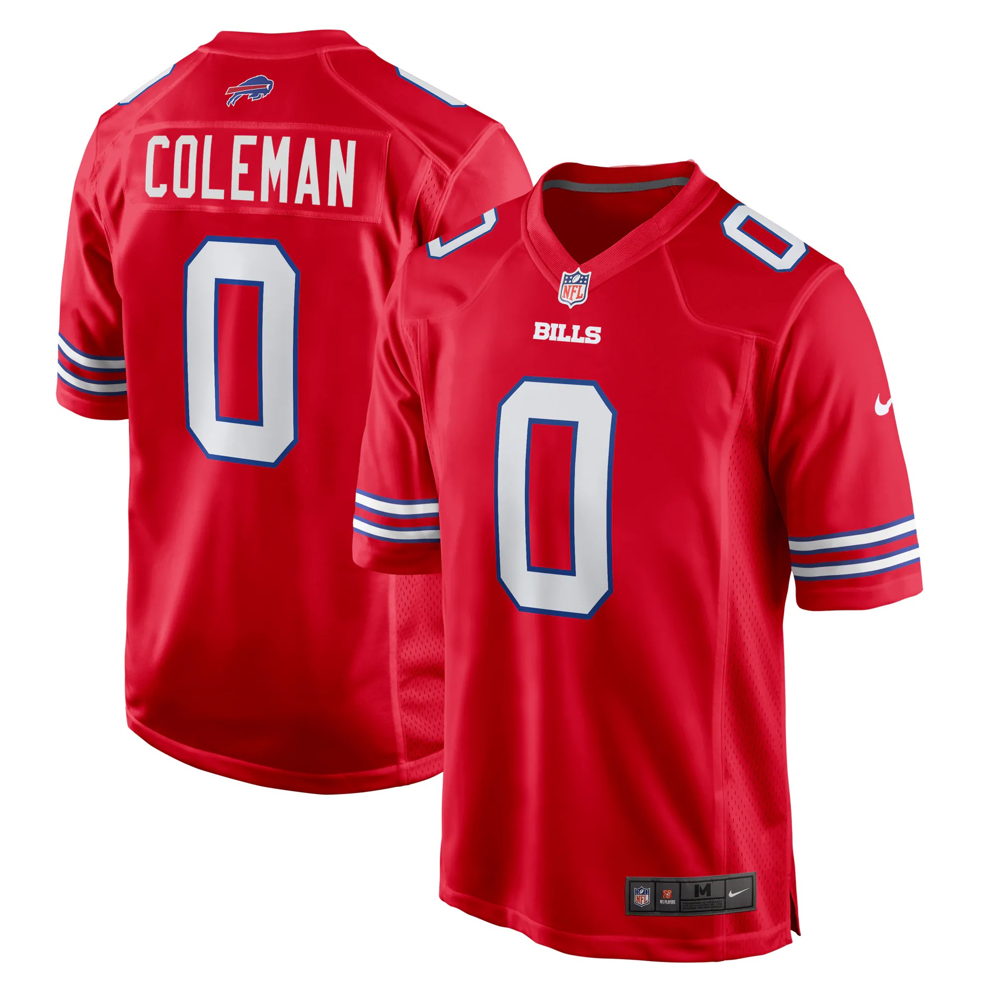 Hunk Wear - Keon Coleman Buffalo Bills Nike Alternate Game Jersey - Red