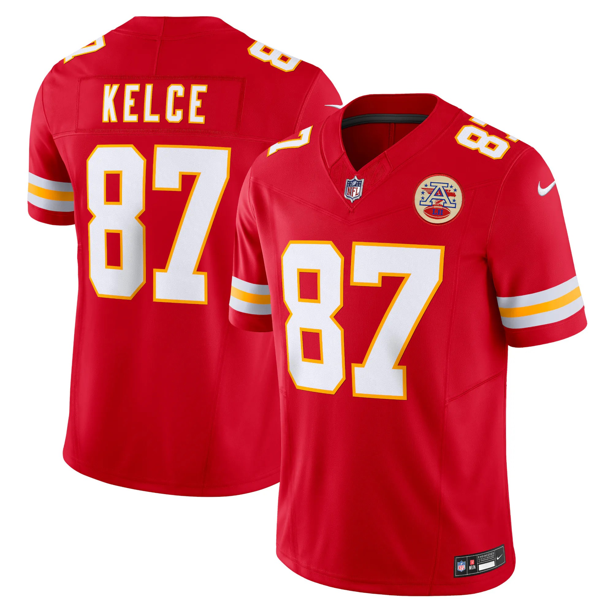 Hunk Wear - Travis Kelce Kansas City Chiefs Nike Vapor F.U.S.E. Limited Jersey - Red