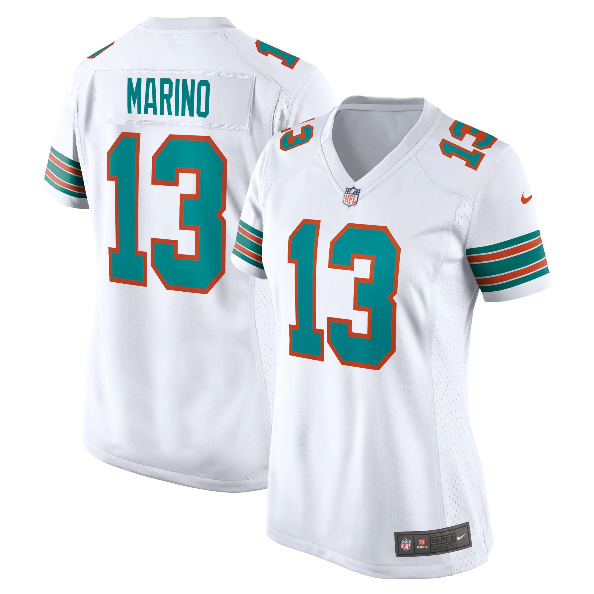 Hunk Wear - Dan Marino Miami Dolphins Nike Women's Retired Player Jersey - White