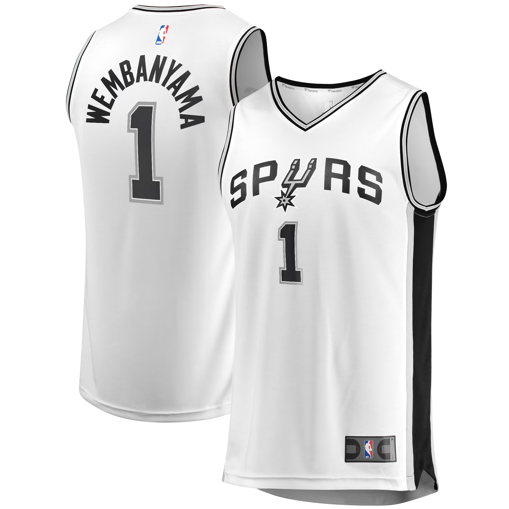 Hunk Wear - Victor Wembanyama San Antonio Spurs Fanatics Youth Fast Break Replica Player Jersey - Association Edition - White