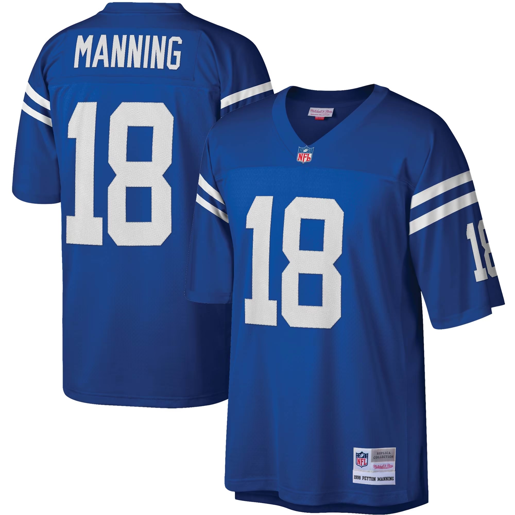 Hunk Wear - Peyton Manning Indianapolis Colts Mitchell & Ness Legacy Replica Jersey - Royal