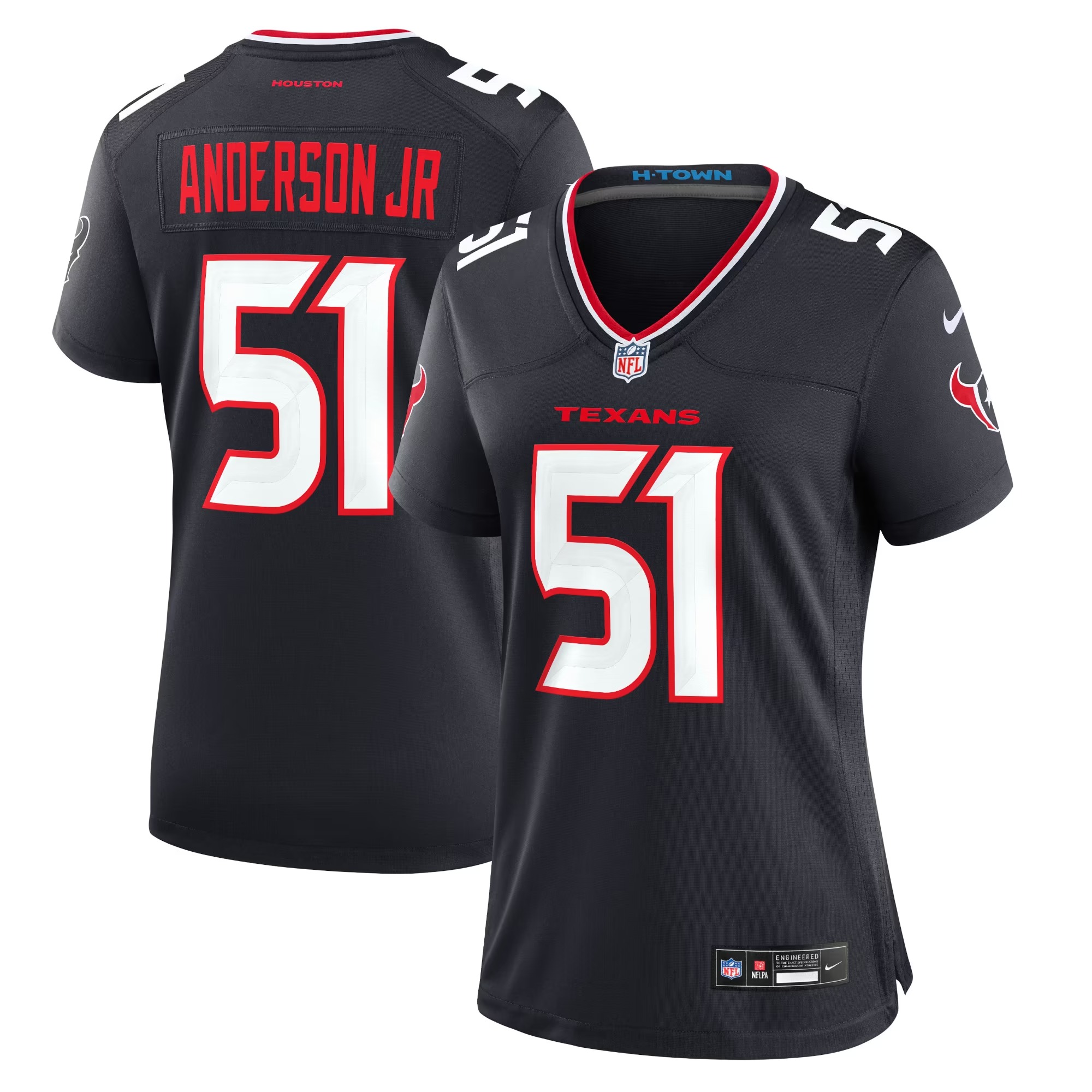 Hunk Wear - Will Anderson Jr. Houston Texans Nike Women's Game Jersey - Navy