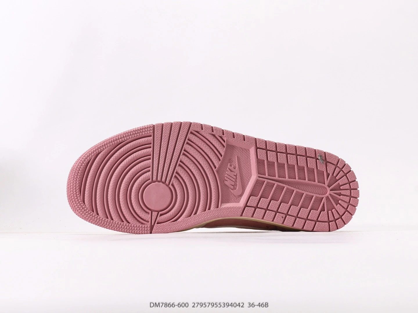 Nike Low Top Sneakers Pink Suede Cream Leather DM7866-600