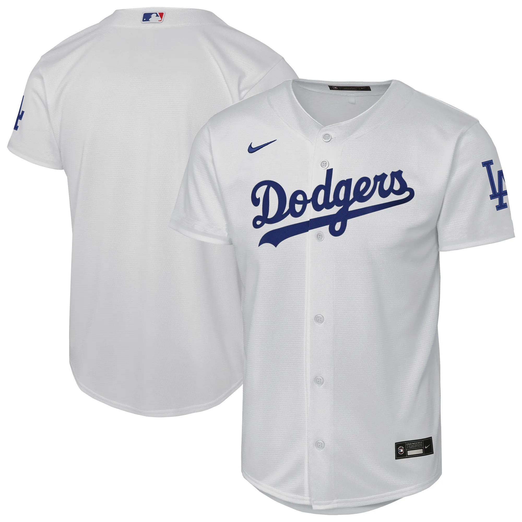 Hunk Wear - Los Angeles Dodgers Nike Youth Home Stadium Jersey - White