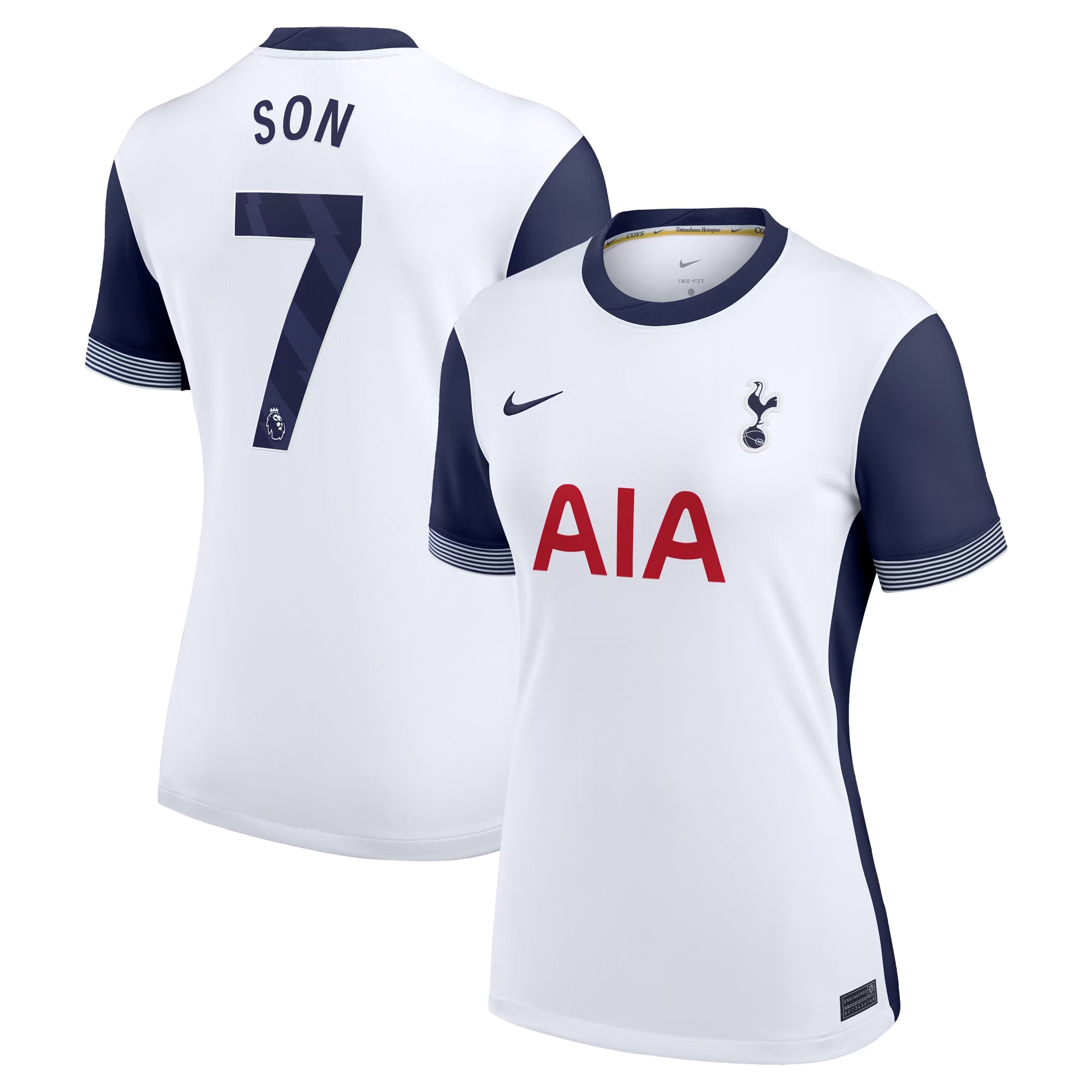 Hunk Wear - Son Heung-Min Tottenham Hotspur Nike Women's 2024_25 Home Replica Player Jersey - White