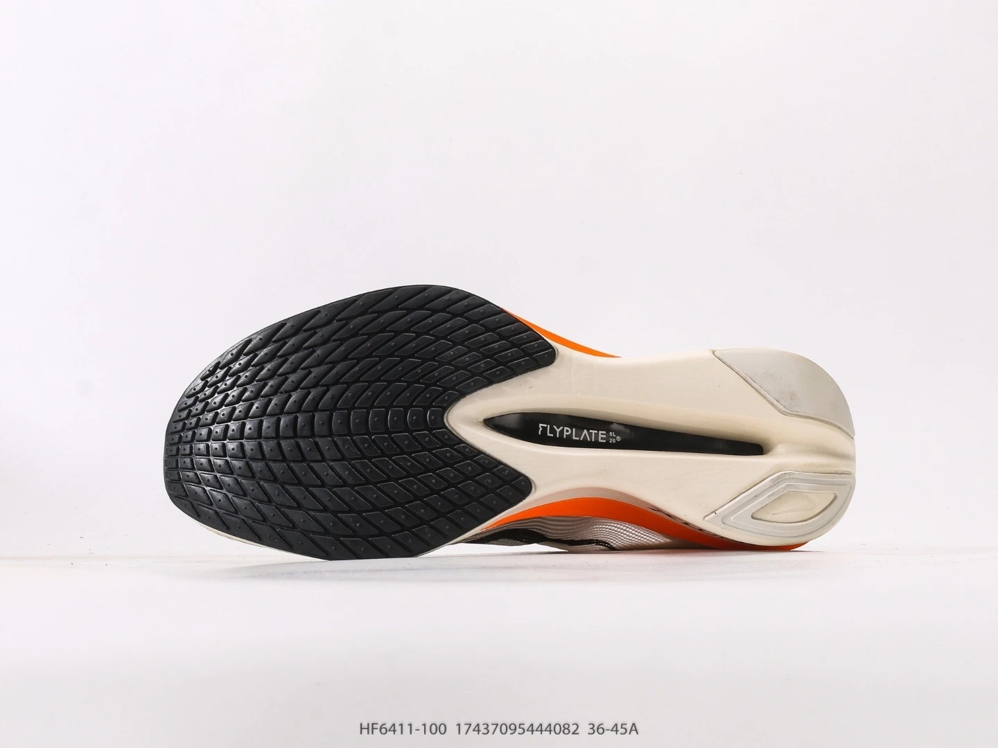 Nike Running Shoes White Black Orange Swoosh Mesh HF6411-100