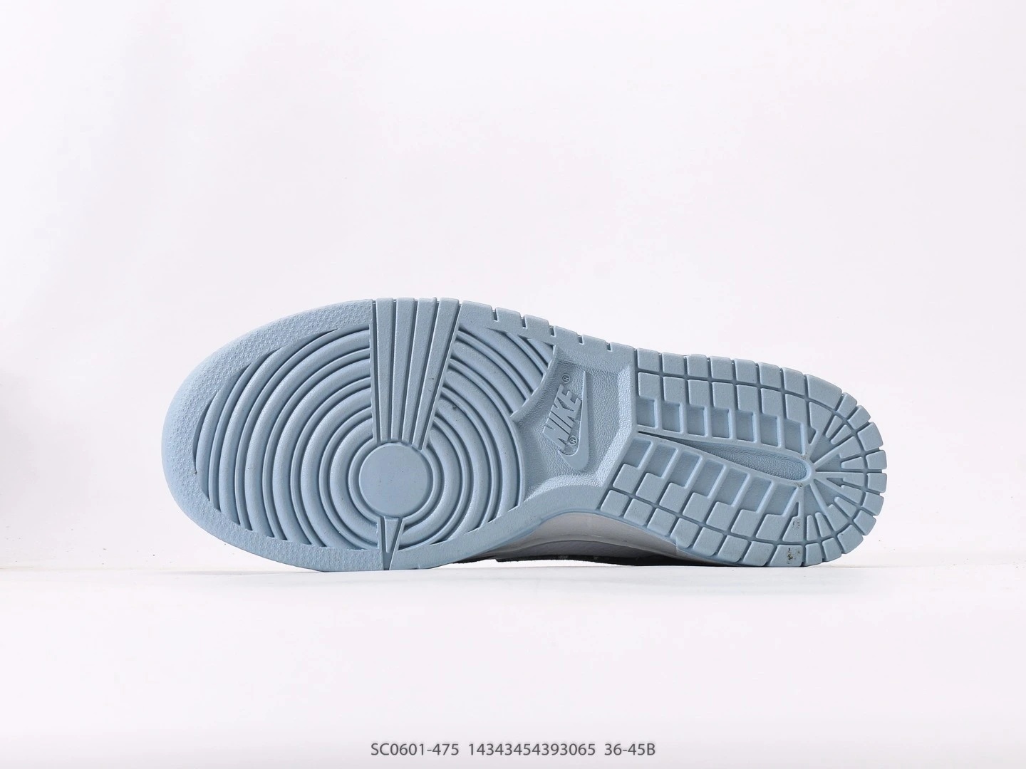 Nike Dunk Low Denim Monogram Sneakers White Blue SC0601-475