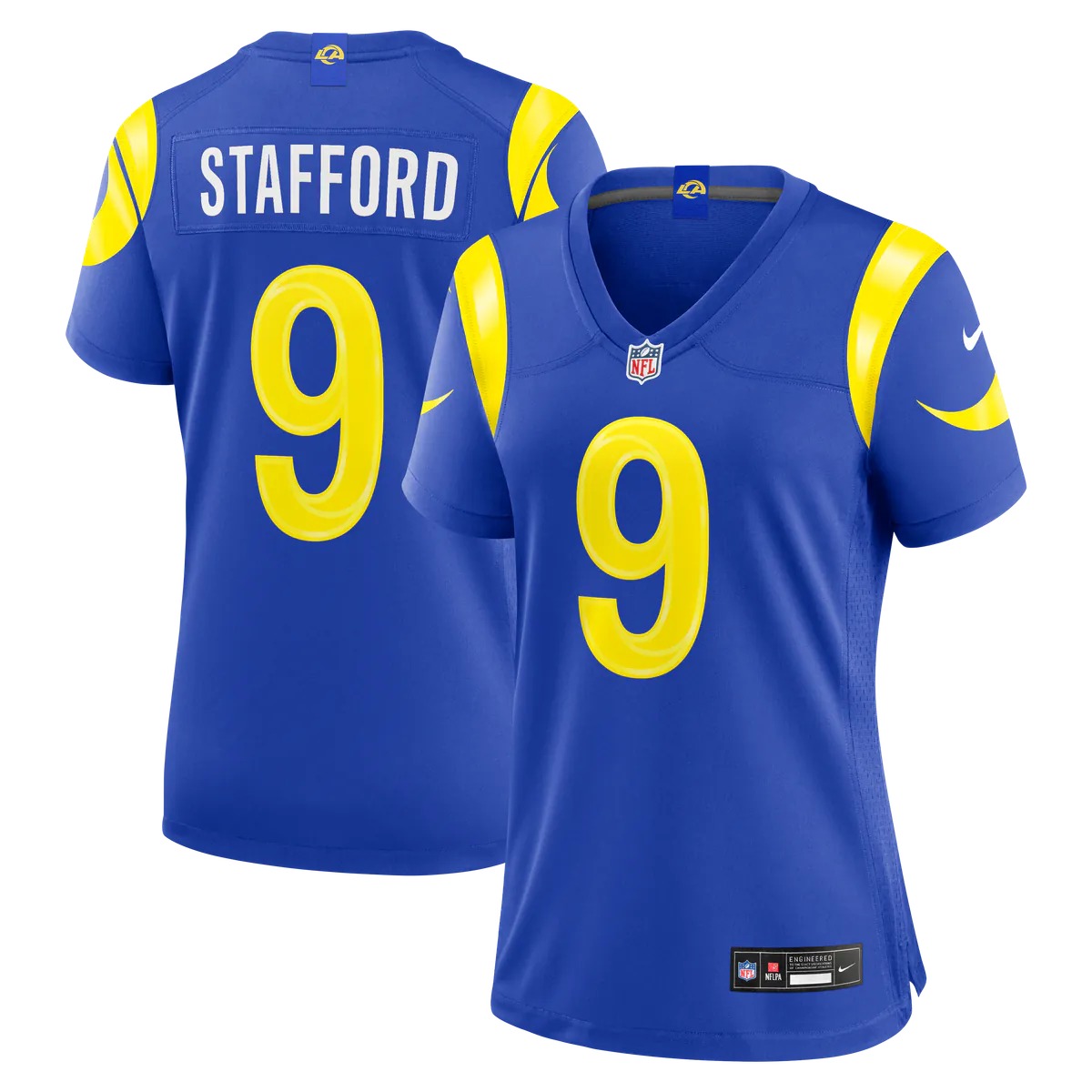 Hunk Wear - Matthew Stafford Los Angeles Rams Nike Women's Game Jersey - Royal